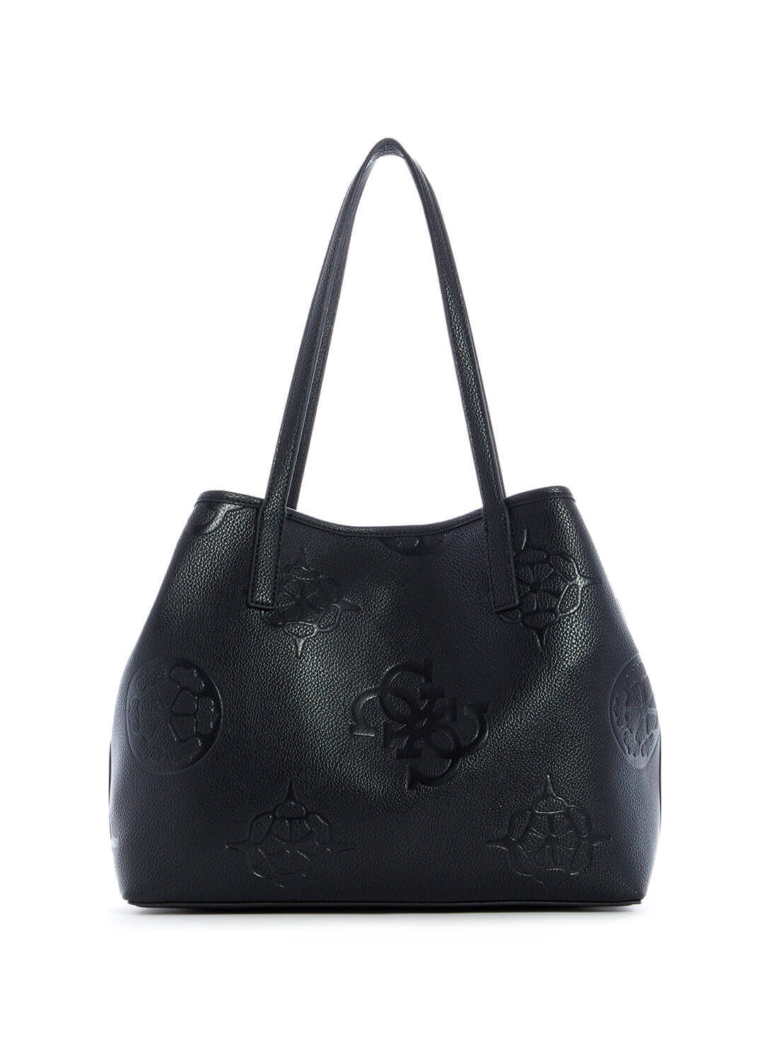 GUESS Women's Black Logo Vikky Tote Bag DB699523 Back View