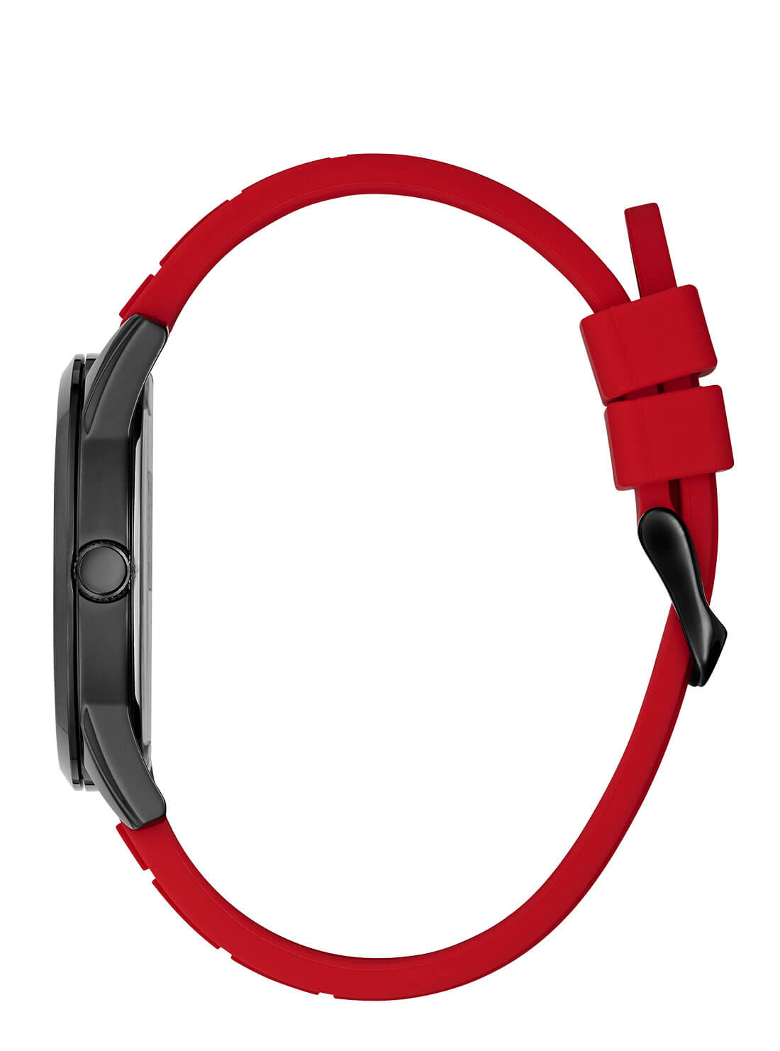 GUESS Mens Black Red Charter Watch GW0362G4 Side View