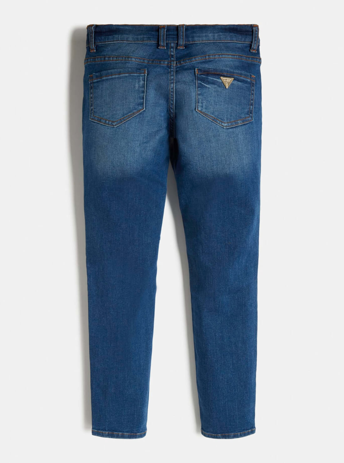 GUESS Kids Big Girl Blue Skinny Denim Jeans (7-16) J1BA15D3UF0 Back View