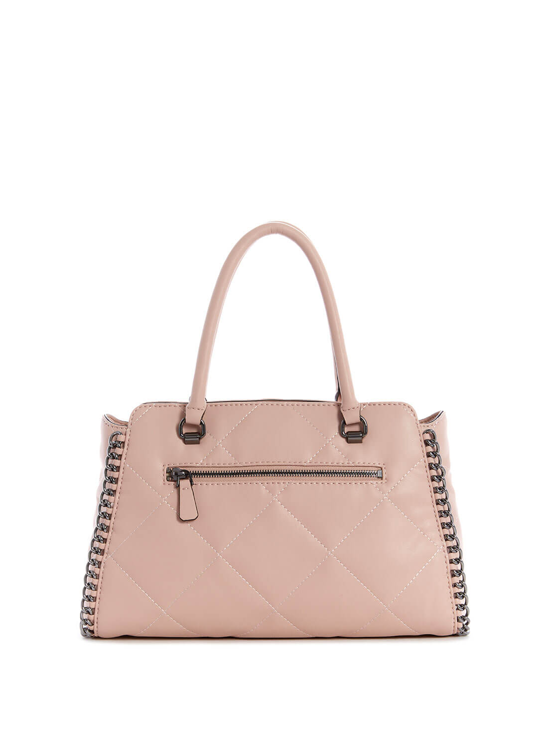 GUESS Womens Blush Pink Khatia Girlfriend Satchel QM838106 Back View