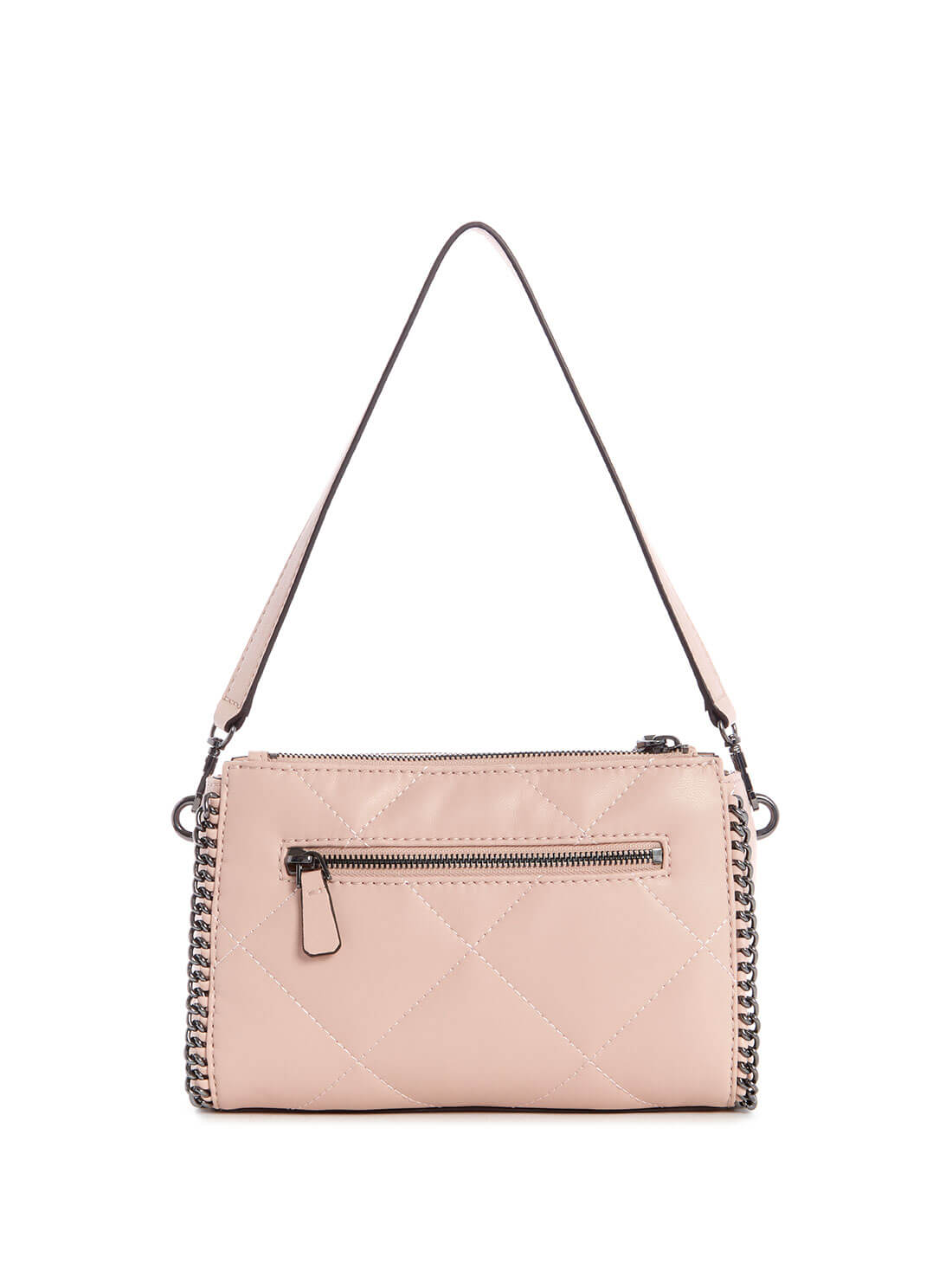 GUESS Womens Blush Pink Khatia Shoulder Bag QM838118 Back View