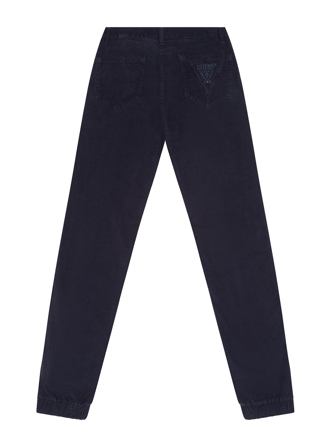 GUESS Big Boy Blue Corduroy Lindy Jogger Pants (7-16) L1BB04WE7D0 Back View