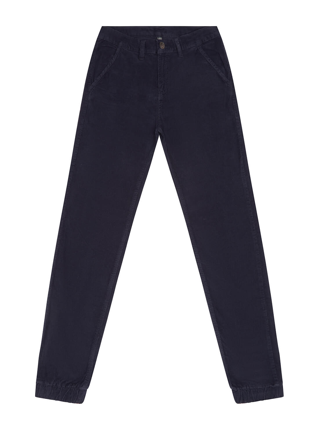 GUESS Big Boy Blue Corduroy Lindy Jogger Pants (7-16) L1BB04WE7D0 Front View