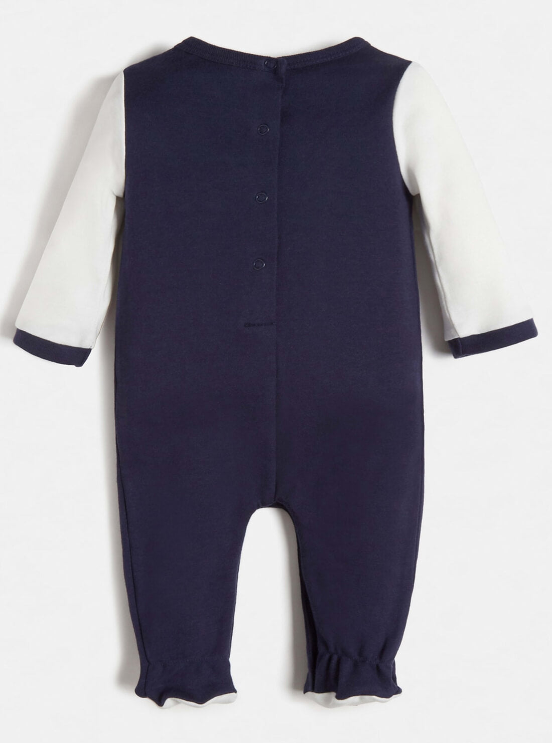GUESS Baby Boy Blue Interlock Overall Jumpsuit (0-12m) P1BG05KA6W0 Back 'View