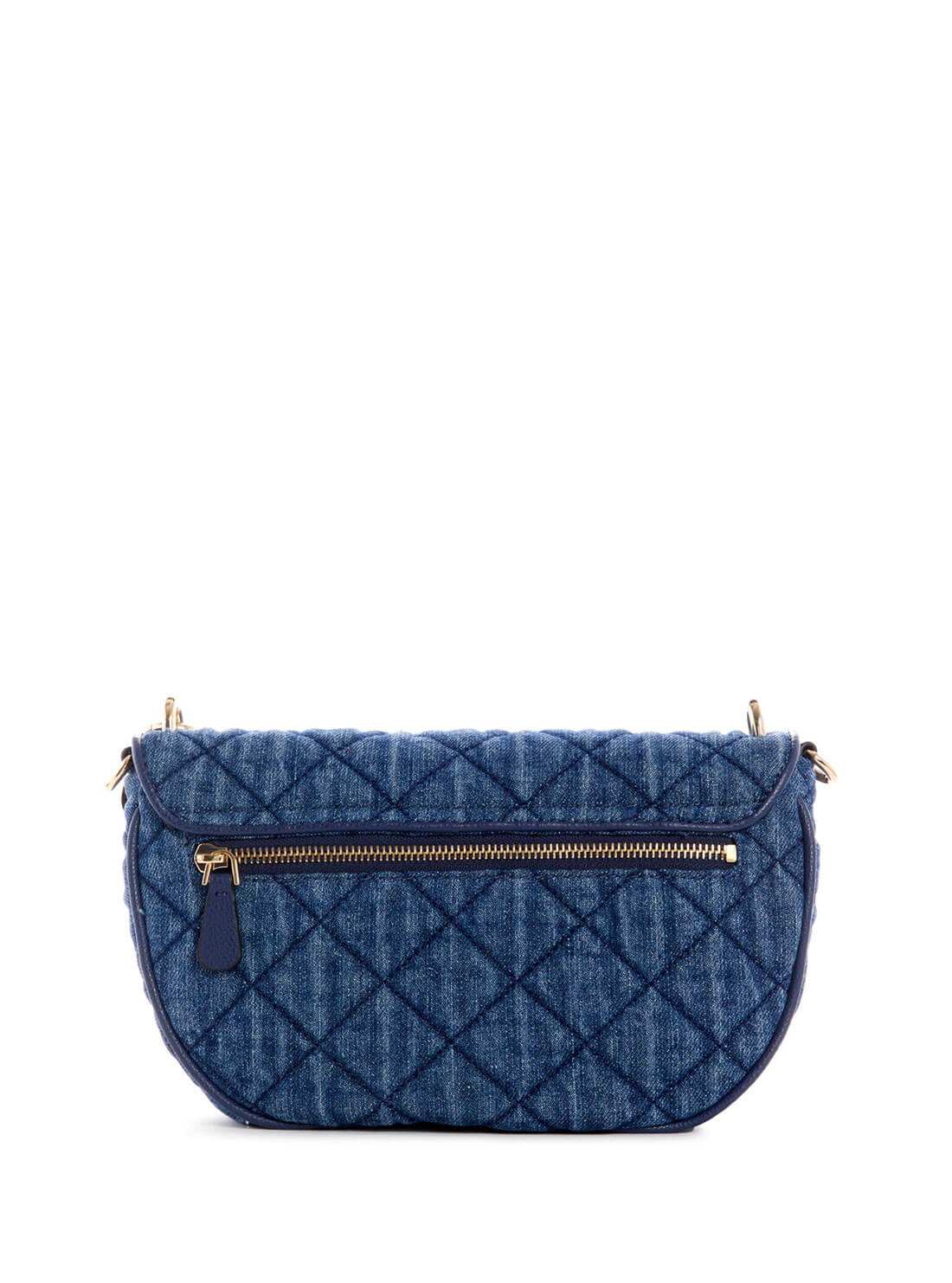 GUESS Women's Blue Denim Gillian Crossbody Bag DG839421 Back View
