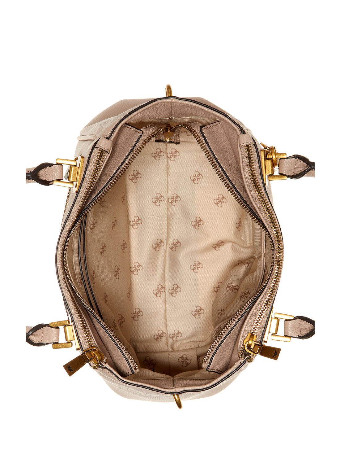 GUESS Womens  Beige Destiny Status Satchel VB787806 Inside View