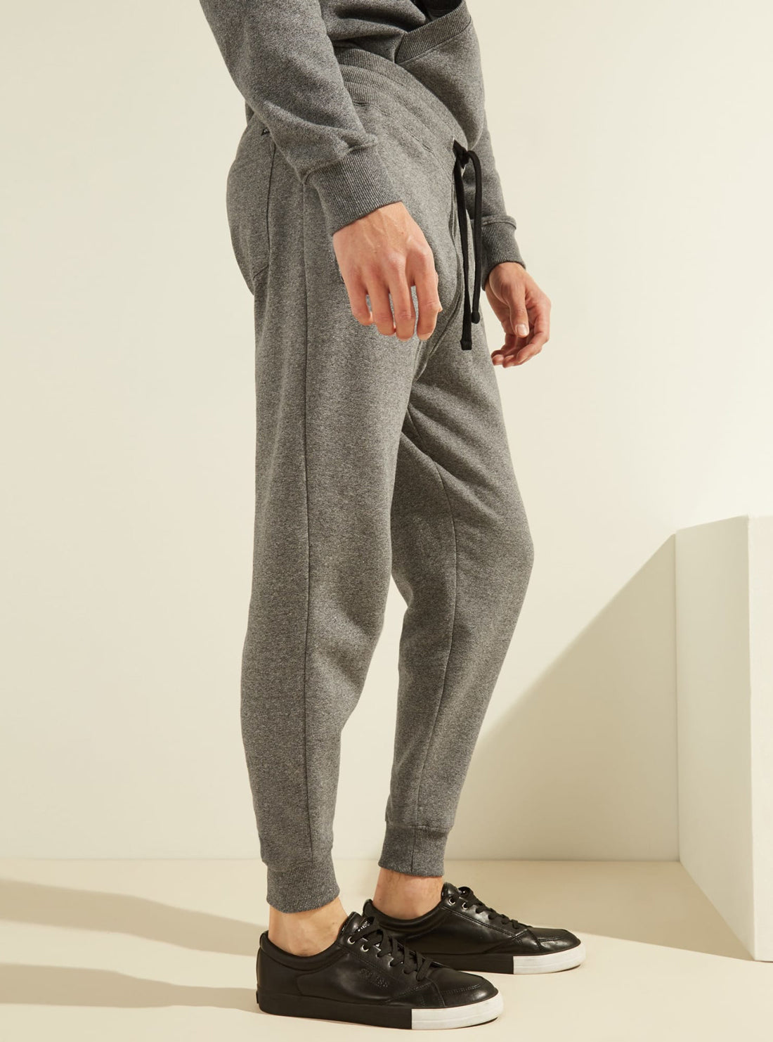 GUESS Mens Eco Grey Relaxed Roy Joggers  M0GQ05R44Q7 Side View