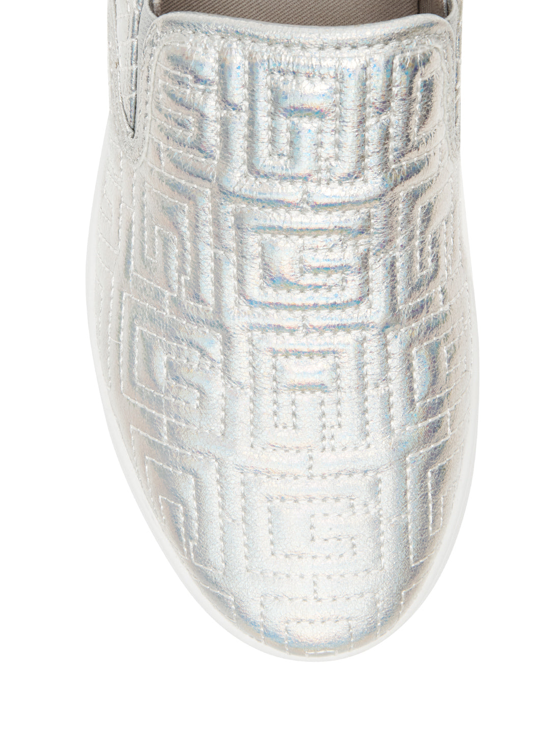 GUESS Womens Silver G-Logo Slip-on Relize Sneakers RELIZE-A Top View