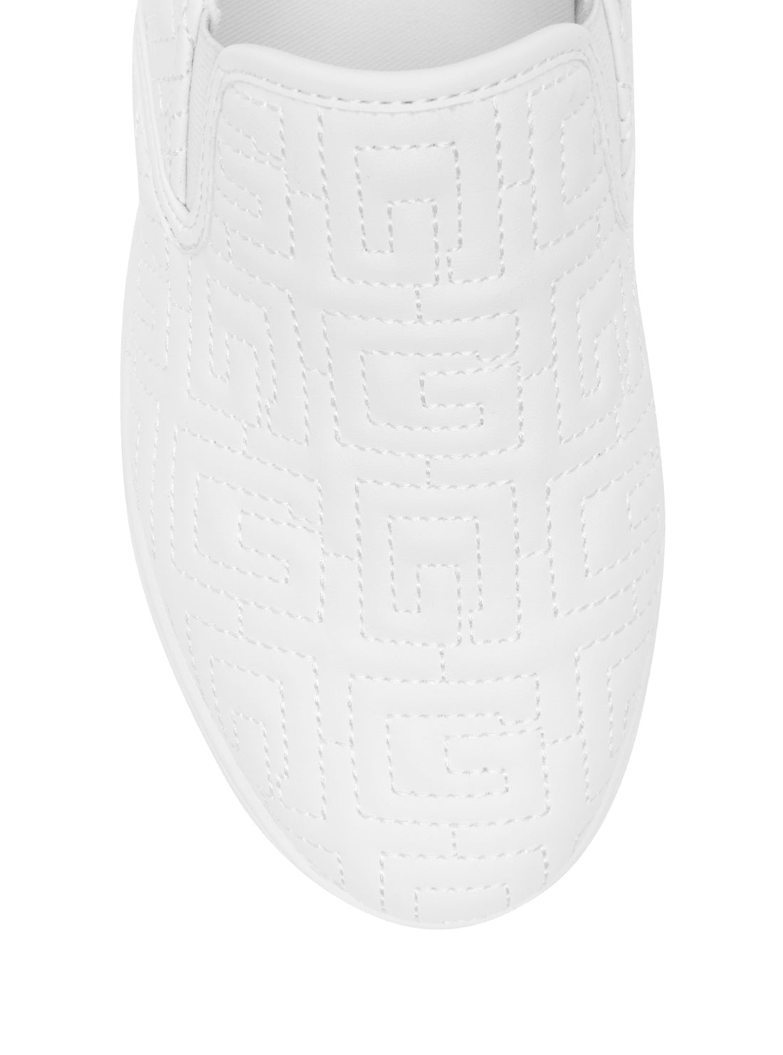 GUESS Womens White G-Logo Slip-on Relize Sneakers RELIZE-A Top View