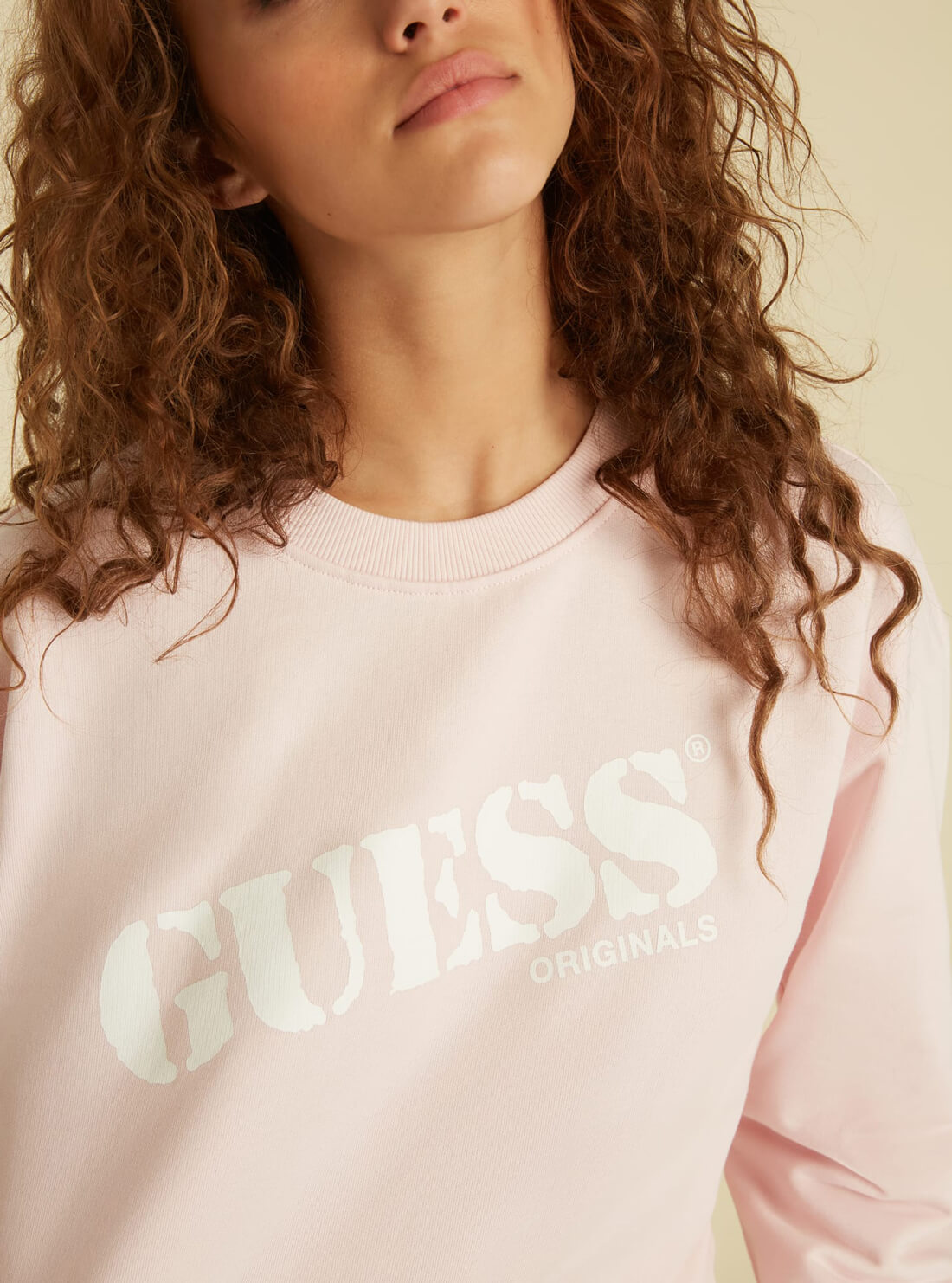 GUESS Womens GUESS Originals Pink Kit Jumper WBYQ00RA1B2 Detail View