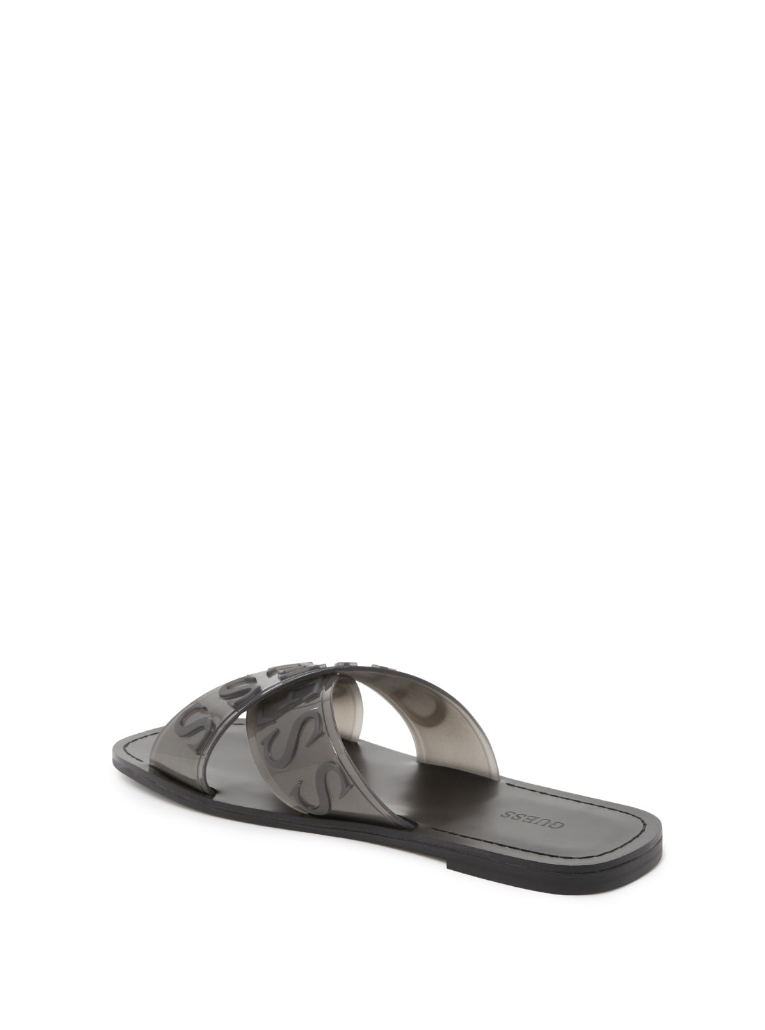 GUESS Womens Gesabel Logo Black Slides GESABEL Back view