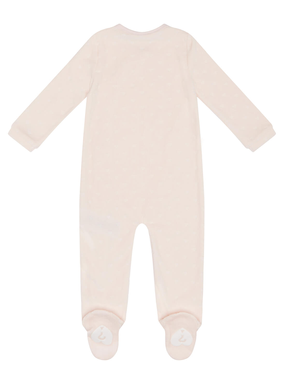 GUESS Baby Girl Pink Hearts Chenille Overalls (0-12m) S1BG01K7Q50 Back View
