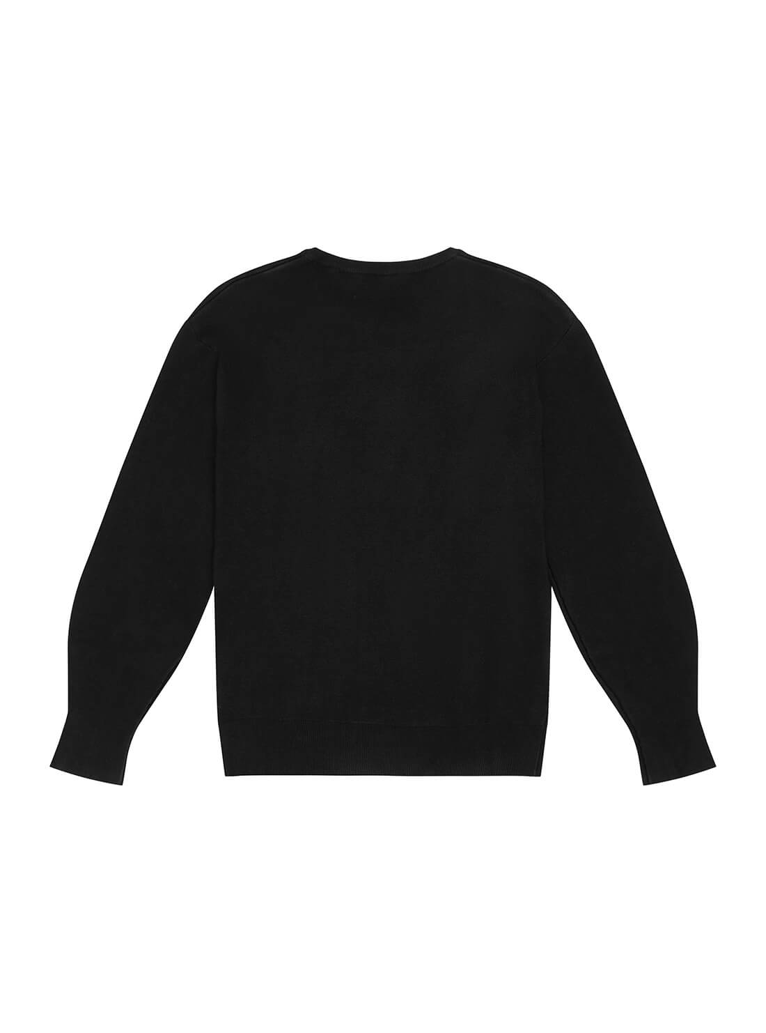 GUESS Kids Girls Black Born To Be Awesome Jumper (7-16) J1BR02Z26I0 Back View