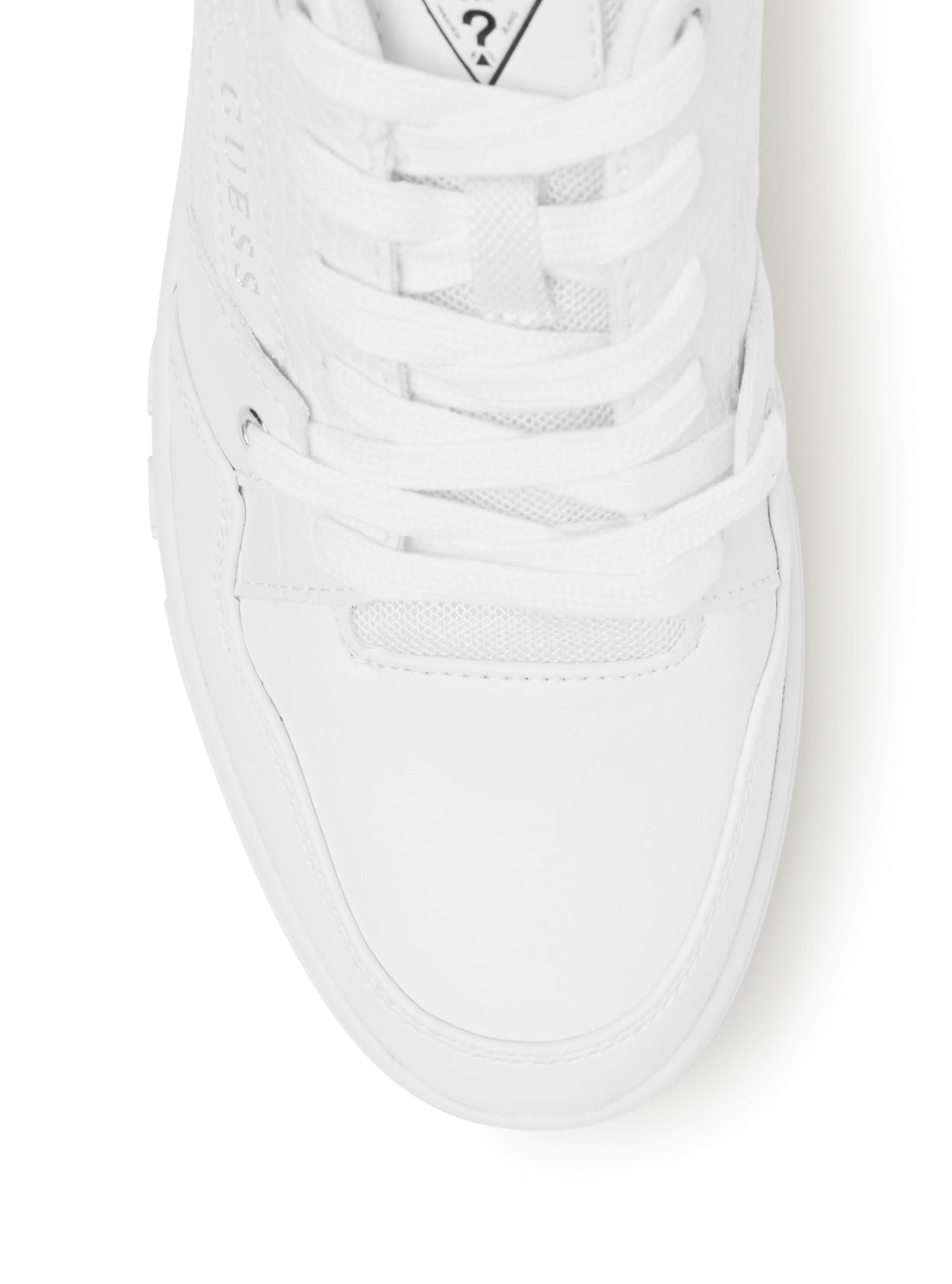 GUESS Julien Embossed Low-Top white womens Sneakers front view