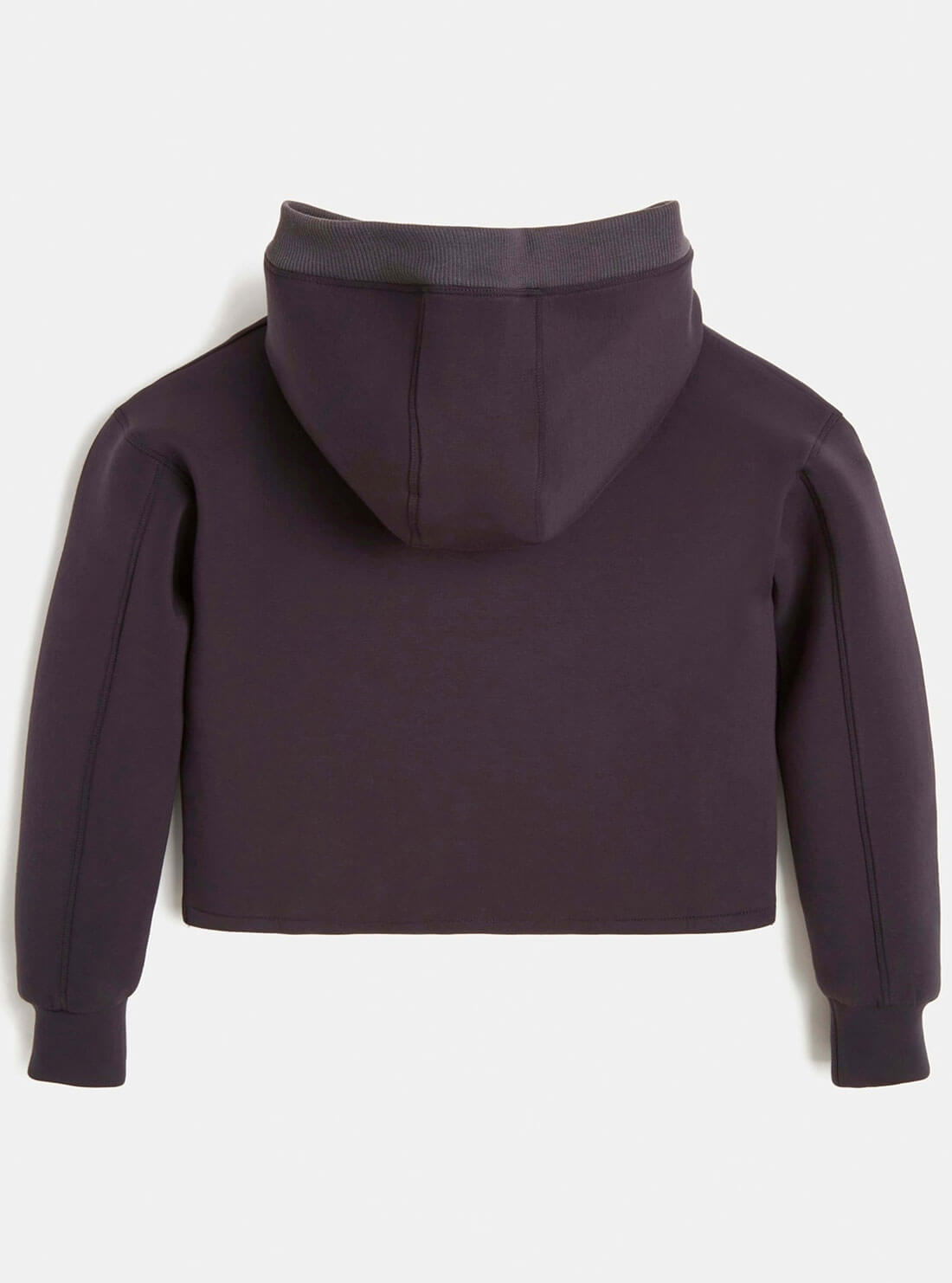 GUESS Kids Big Girl Blue Grey Logo Active Hoodie (8-16) J2RQ22KAMN2 Back View