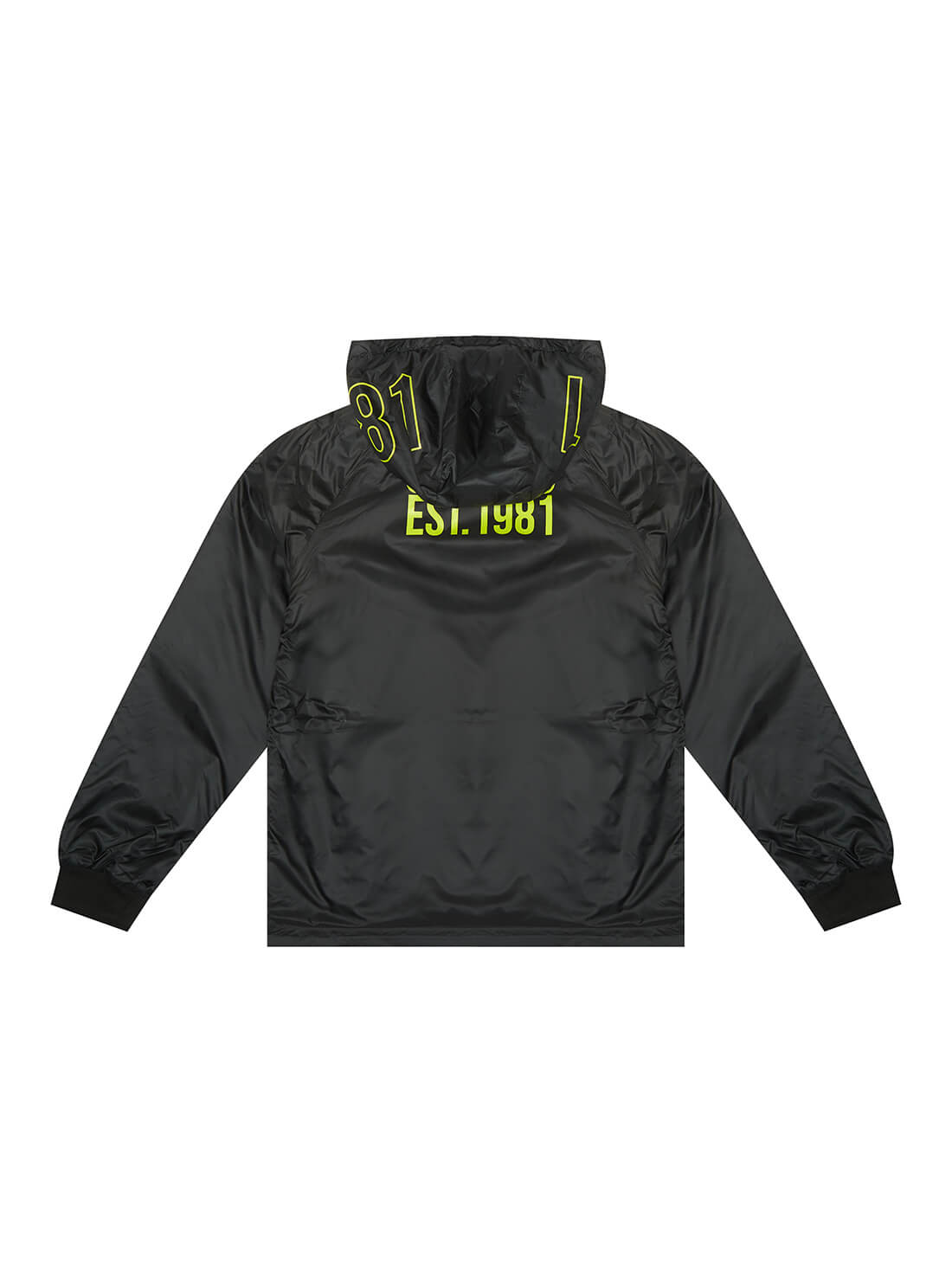 GUESS Kids Boy Neon Black & Grey Graphic Reversible Hoodie (7-16) H2RJ06WEEW0 Back View