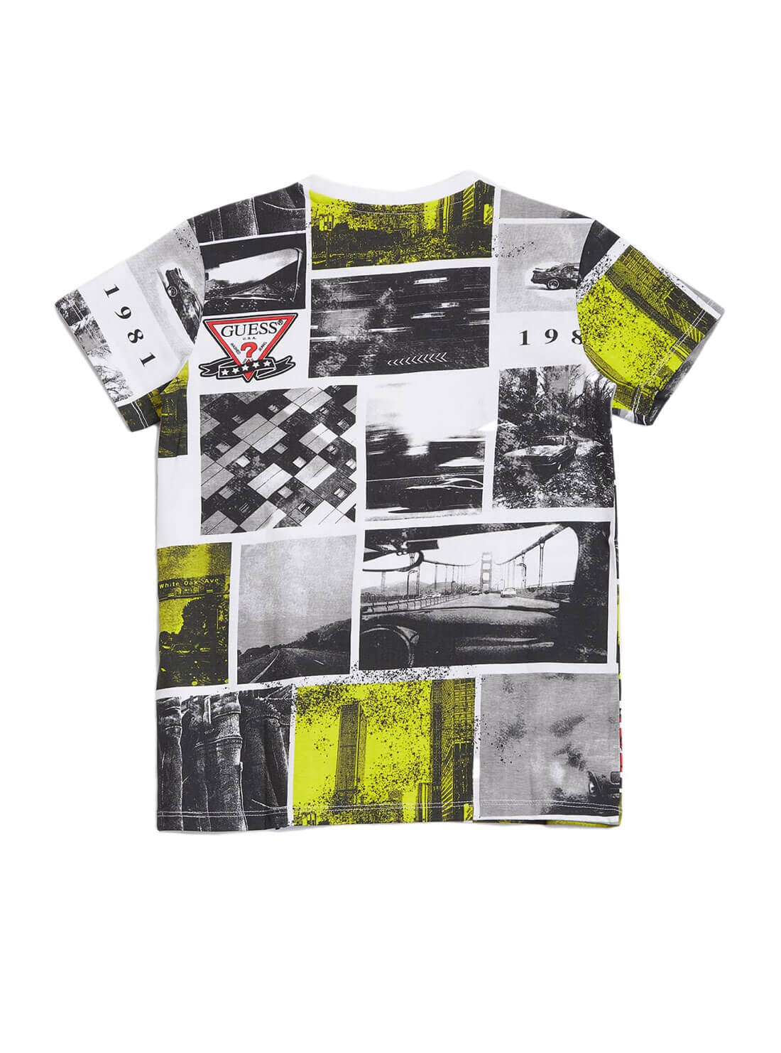 GUESS Big Boys Collage Print T-Shirt (7-16) L2RI05K8HM0 Back View