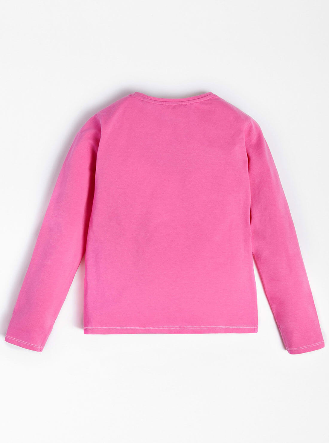 GUESS Big Girls Pink Trip Logo T-Shirt (7-16) J2RI01K6YW1 Back View