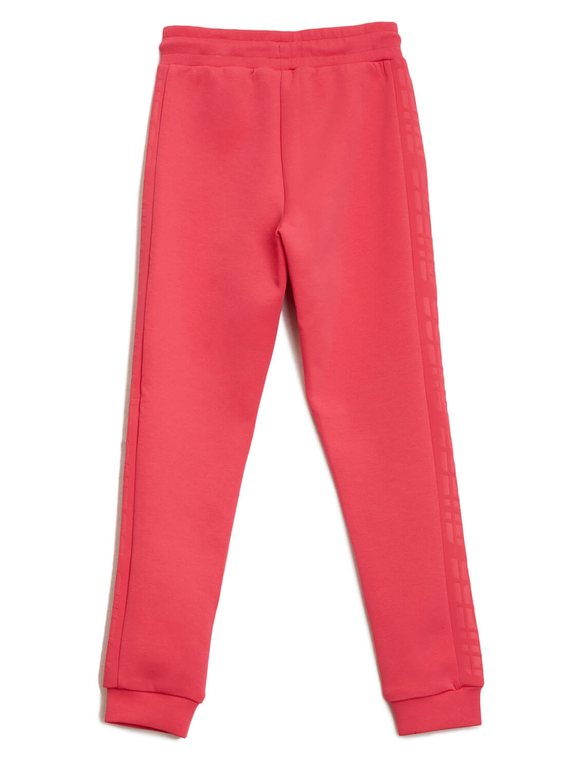 GUESS Kids Girls Raspberry Pink Guess Logo Active Pants (4-16) J1BQ18KAMN2 Back View