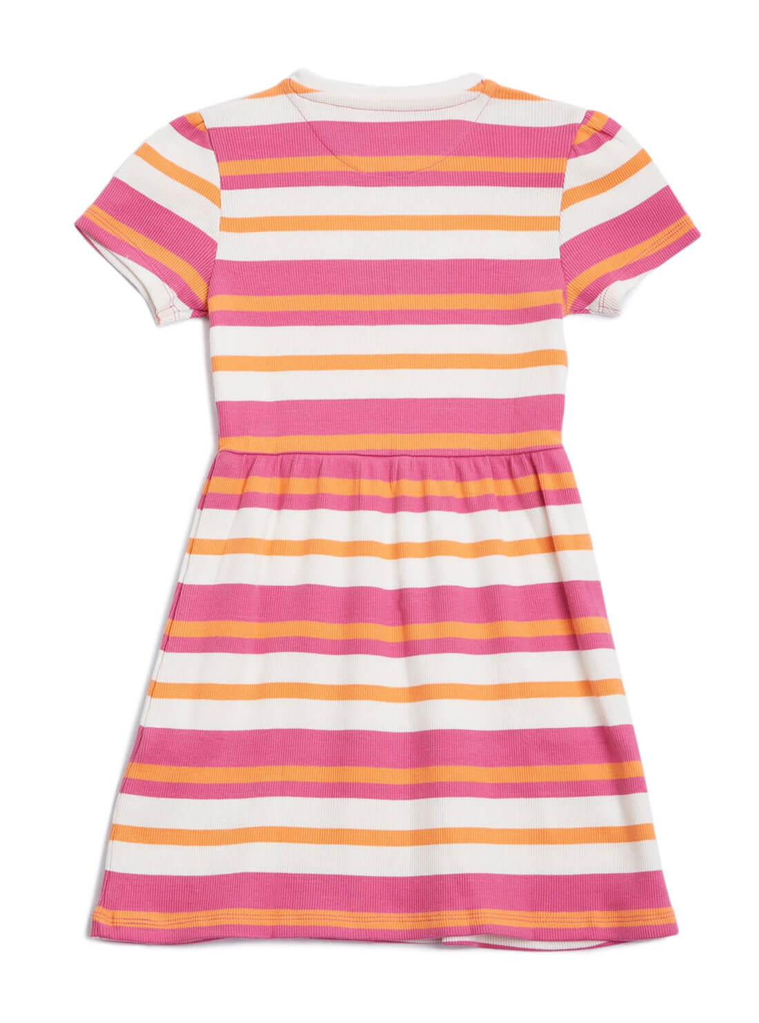 GUESS Kids Striped Rib Dress (2-7) Back View