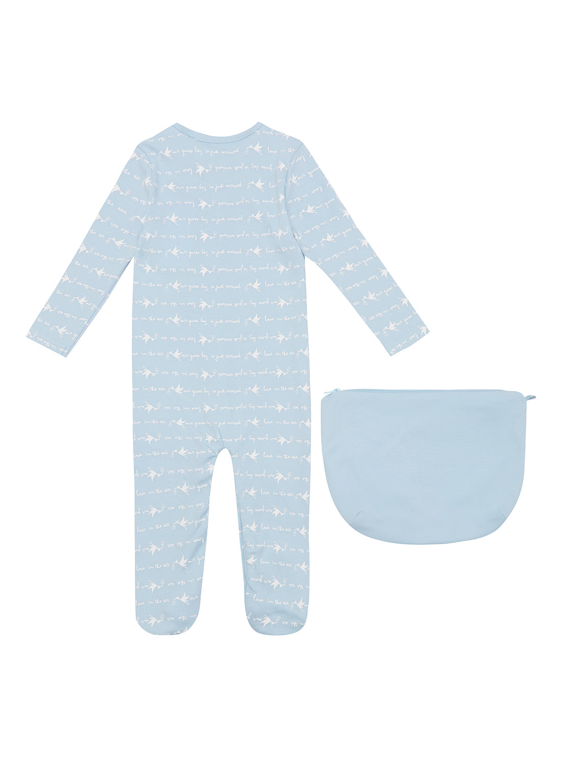 GUESS Kids Baby Girl White Birds Overalls (0-12m) H2RW08KA6W0 Back  View