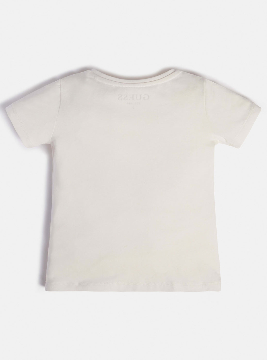 GUESS Kids White Heart Guess T-Shirt (2-7) Back View