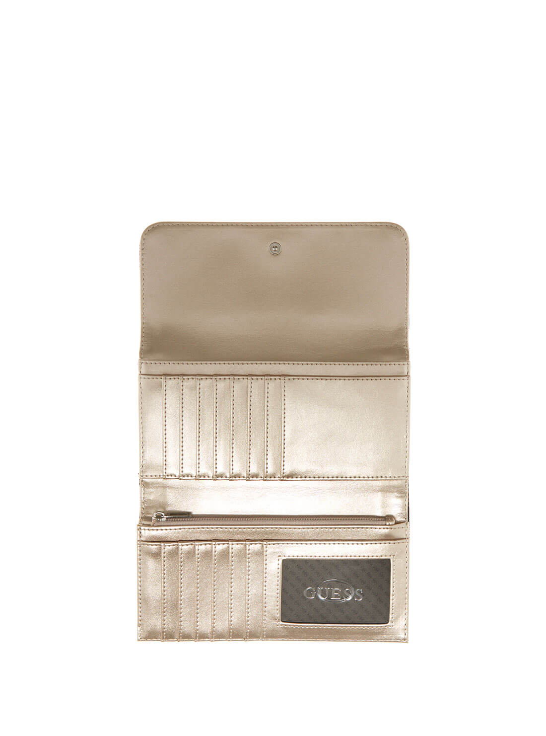 GUESS Womens  Taupe Croc Katey Multi Clutch CB787066 Inside View