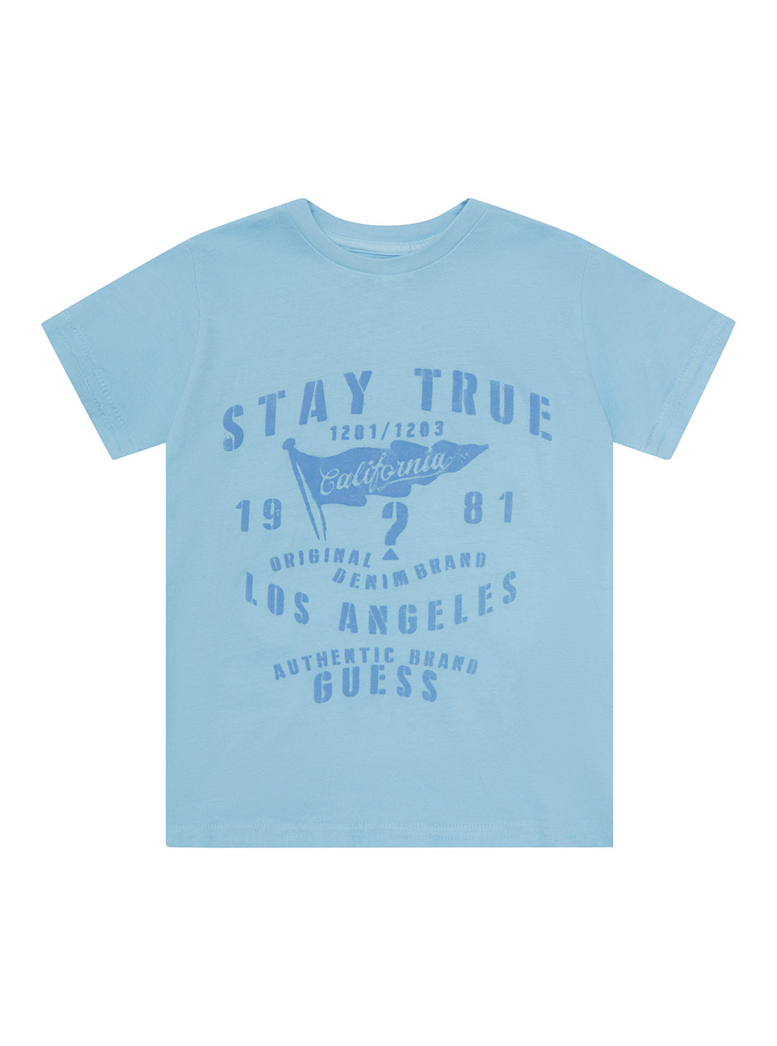 GUESS Little Boys Blue California T-Shirt (2-7)N2RI22K8HM0 Front View
