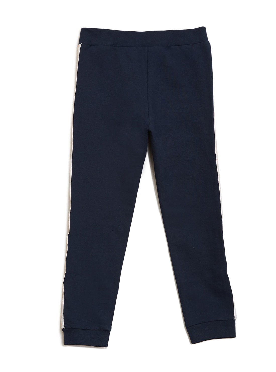 GUESS Little Girl Blue Glitter Active Logo Pants (2-7) Back View