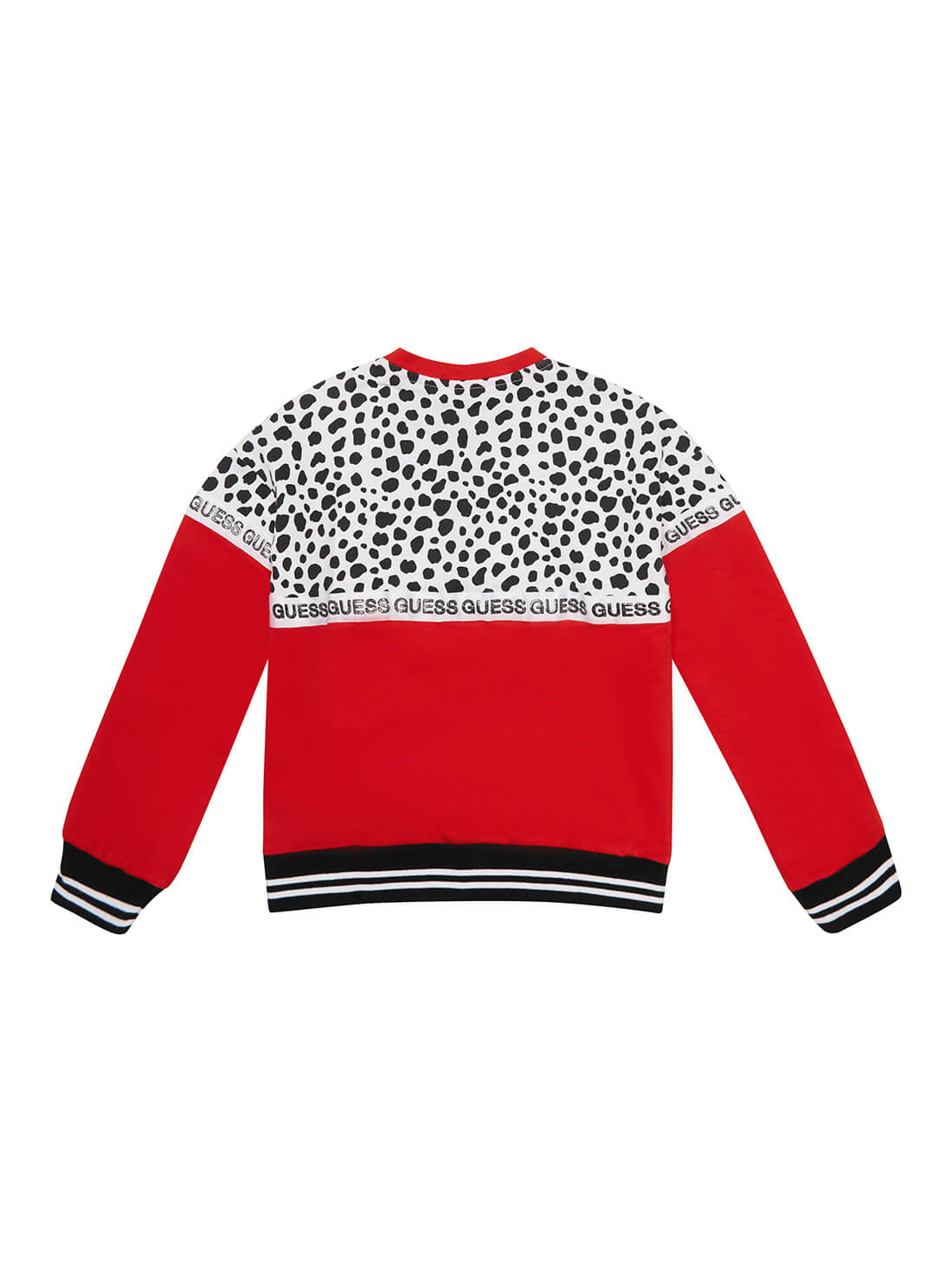GUESS Little Girls  Red Combo Active Logo Jacket (2-7) K2RQ04KA6R0 Back View