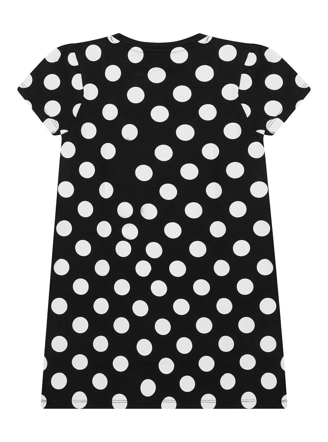 GUESS Little Girls White Polka Dot Logo T-Shirt (2-7) K2RI14K6YW1 Back View