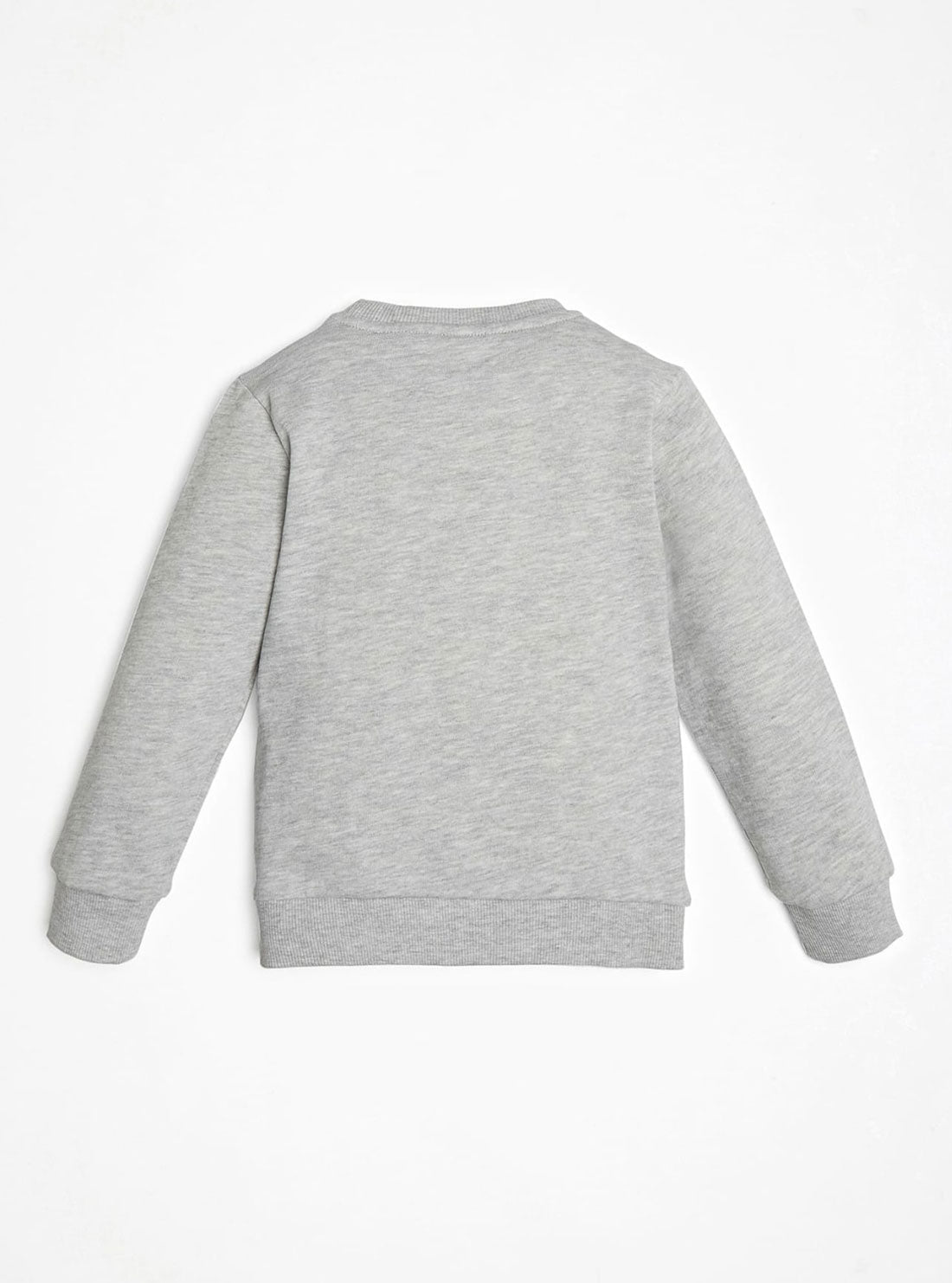 GUESS Big Boys Grey Long Sleeve Fleece Pullover Top (7-16) N73Q10K5WK0 Back View