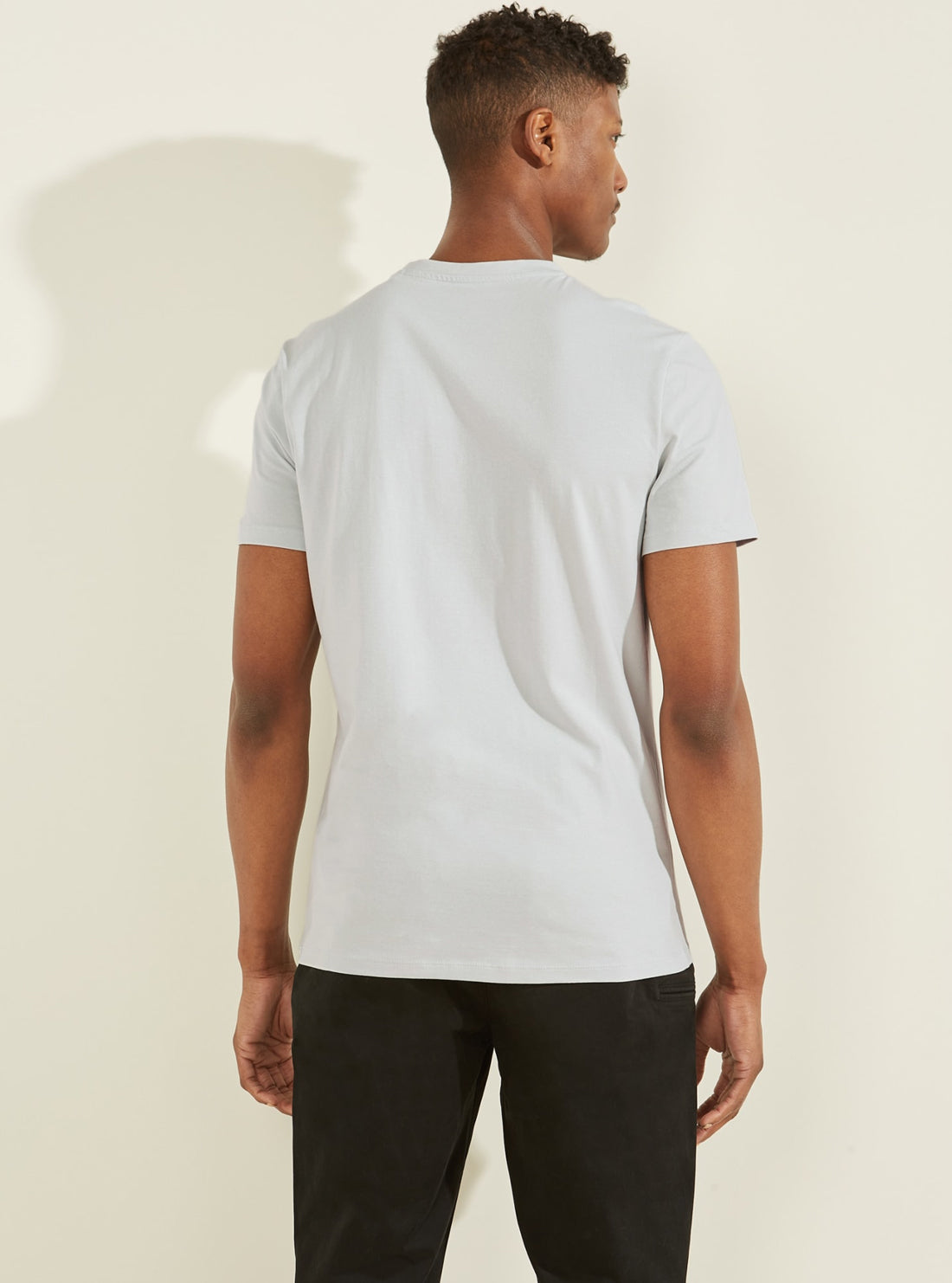 GUESS Mens Eco Artic Grey Magick Logo T-Shirt M2RI17J1311 Back View