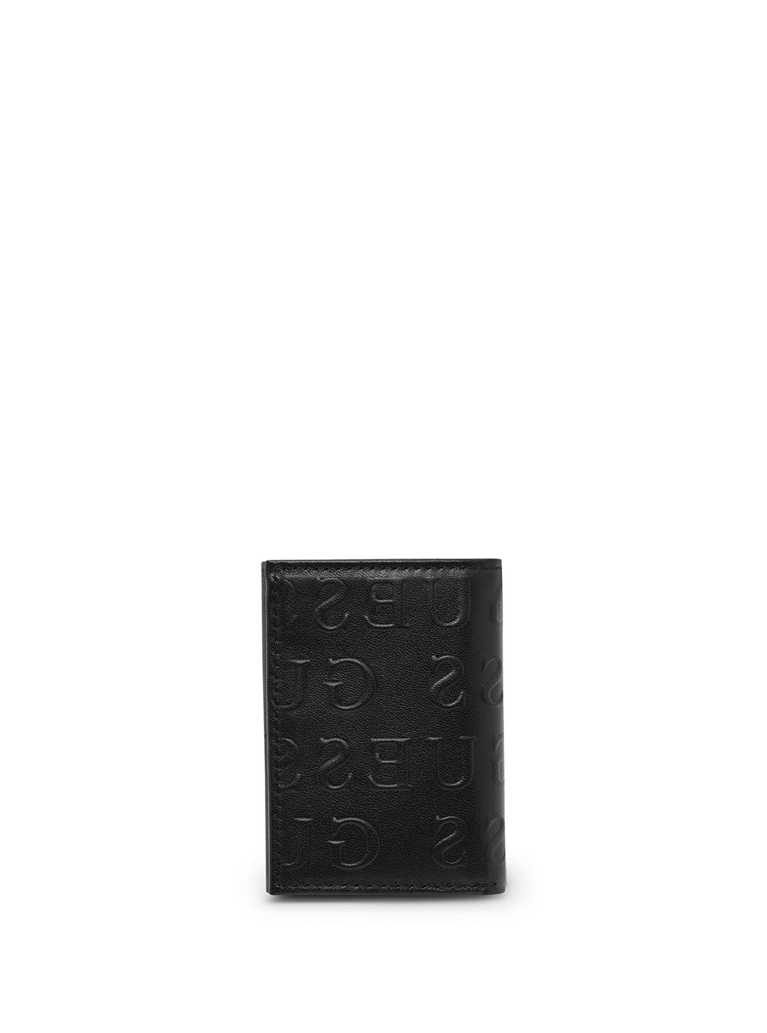GUESS Men's Black Glenoaks Trifold Wallet 31GUE11041 Back View