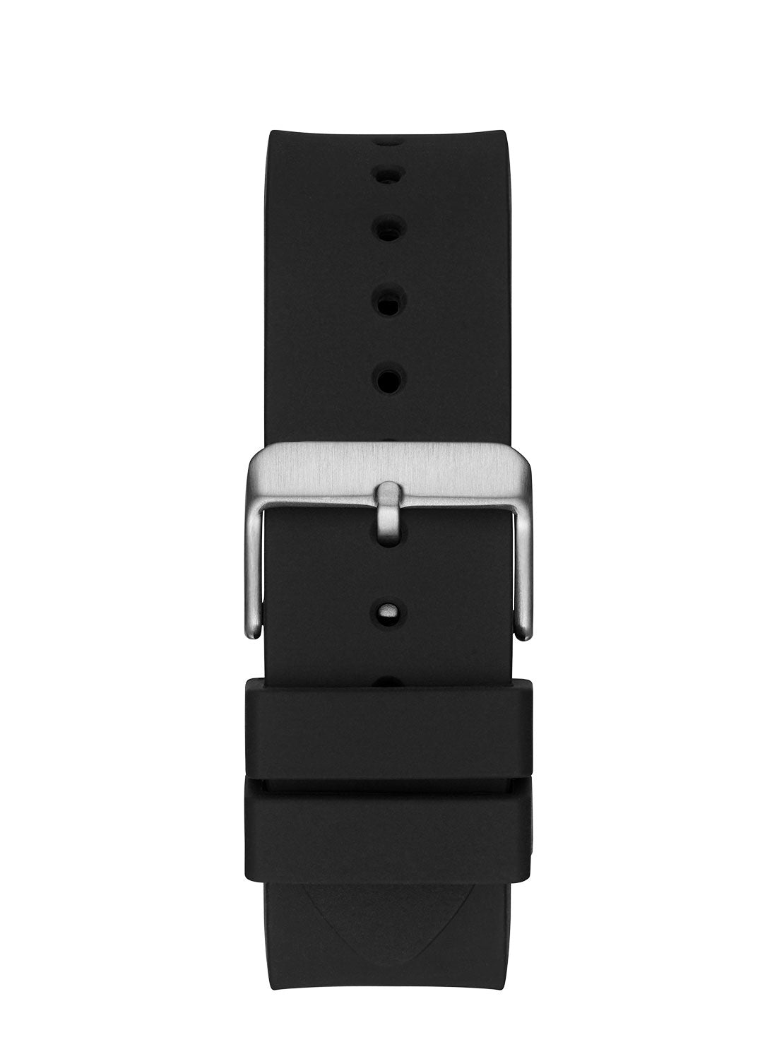 GUESS Mens Black Phoenix Silicone Watch GW0203G3 Back View