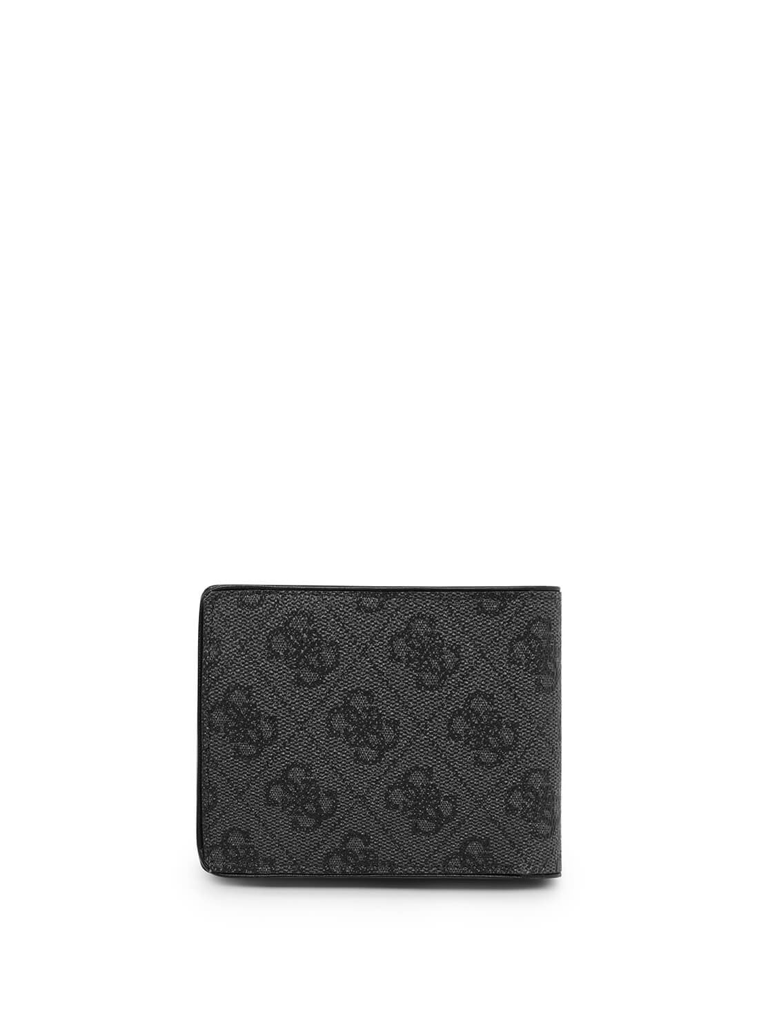 GUESS Men's Black Quattro G Slimfold Wallet 31GUE13217 Back View