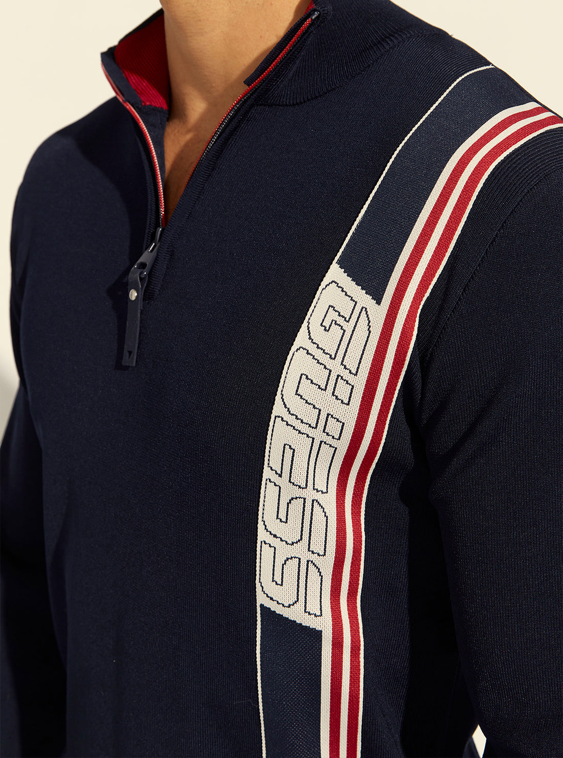 GUESS Mens Blue Anthony Tech Active Jumper Z2RR00ZZ04U Detail View