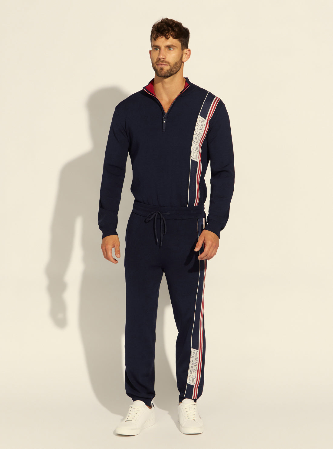 GUESS Mens  Blue Anthony Tech Active Trackpants Z2RB10ZZ04U Full View