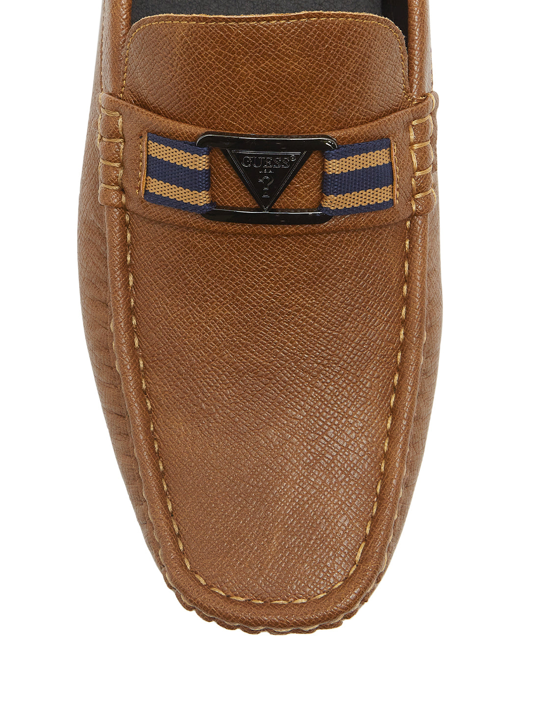 GUESS Men's Brown Art Loafers ART Top View