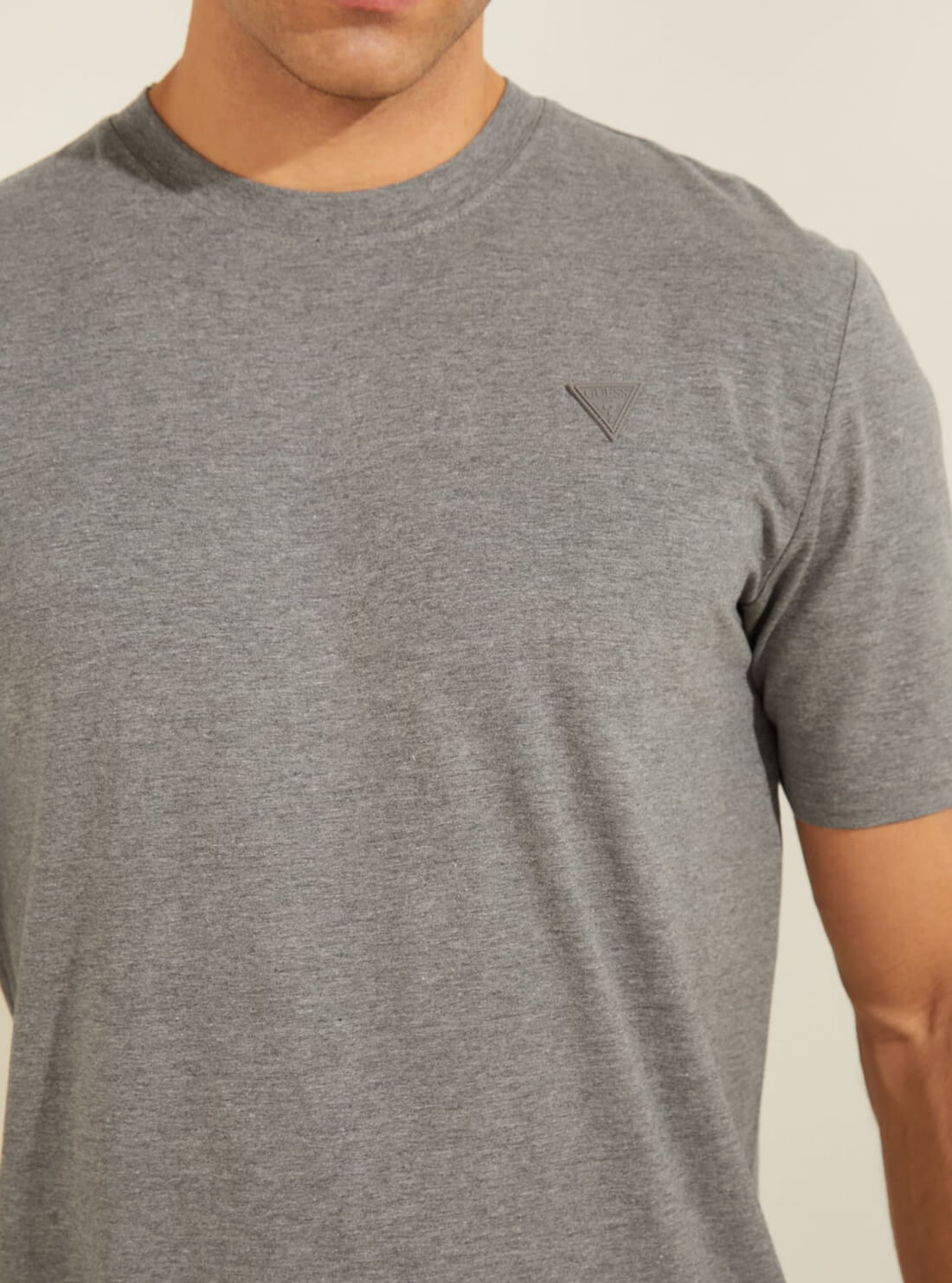 GUESS Mens  Eco Grey Hedley Active T-Shirt Z2RI11JR06K Detail View