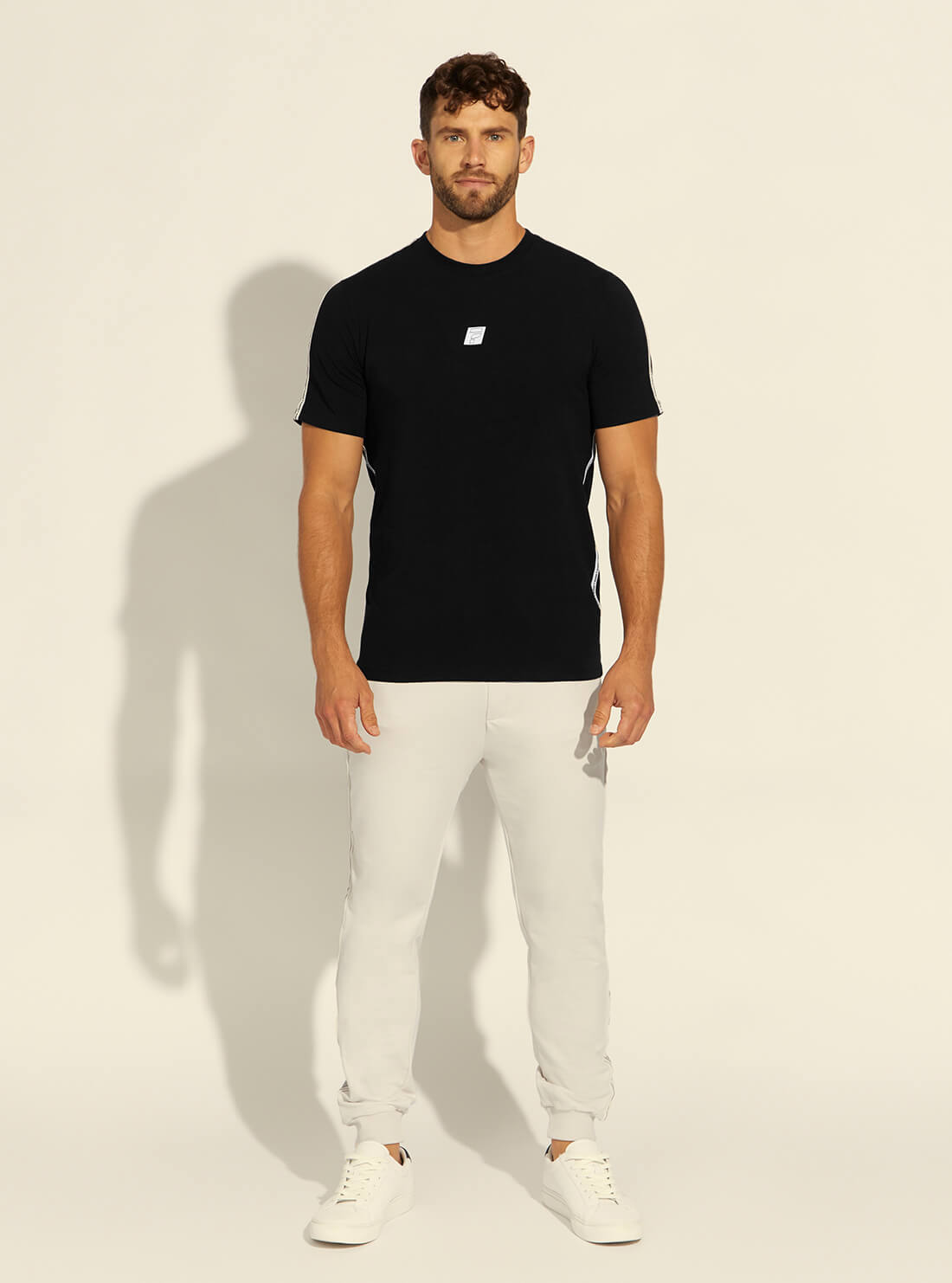 GUESS Mens  Eco Black Curtis Active T-Shirt Z2RI04KAYN2 Full View