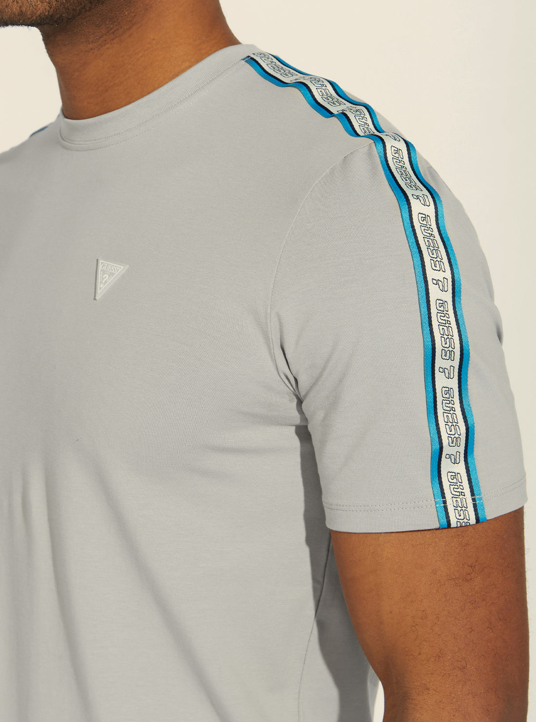 GUESS Mens Eco Celestial Grey Dexter Active T-Shirt Z2GI00J1311 Detail View