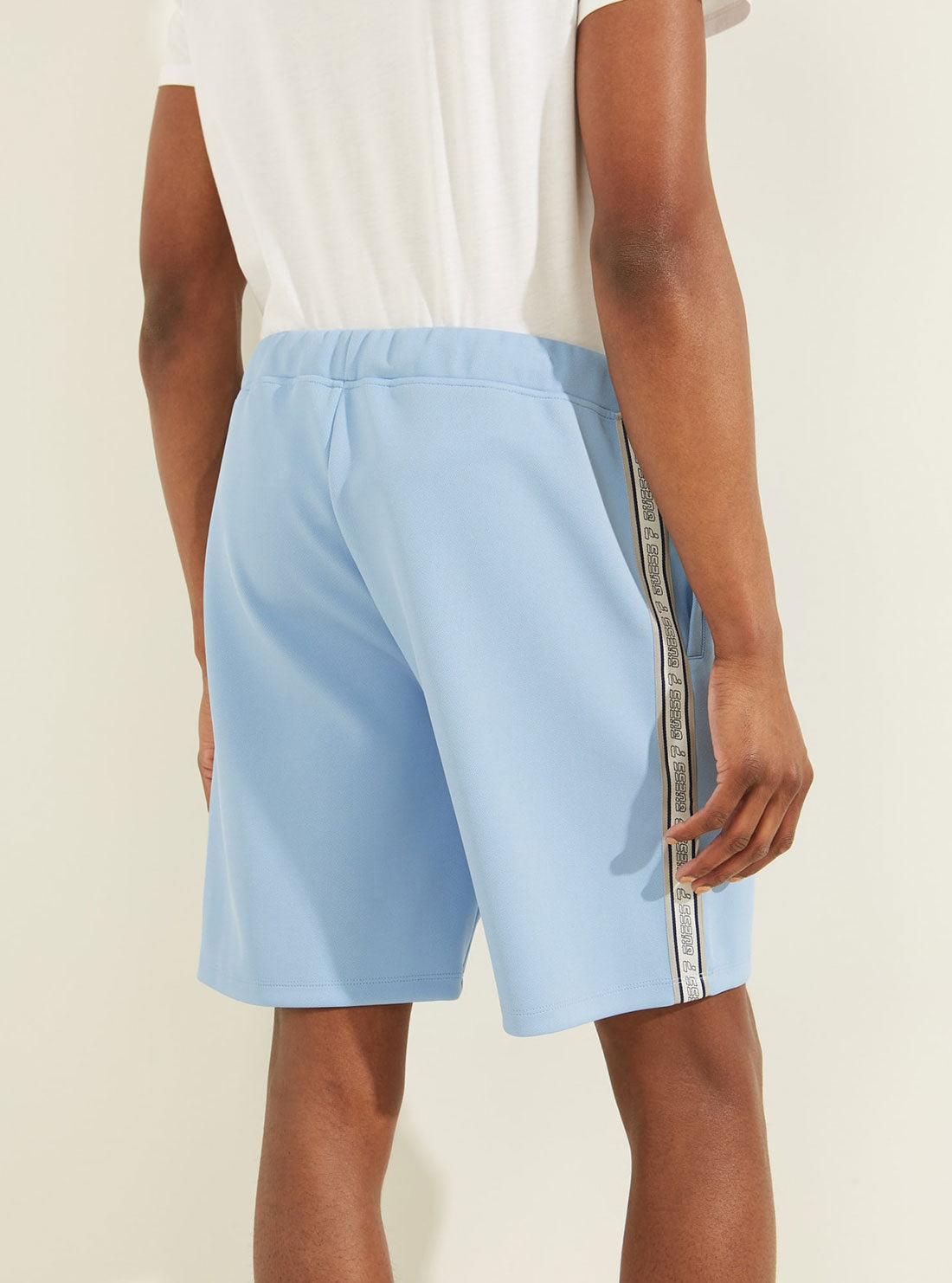GUESS Mens Eco Faint Blue Darrel Shorts Z2GD00KB210 Back View