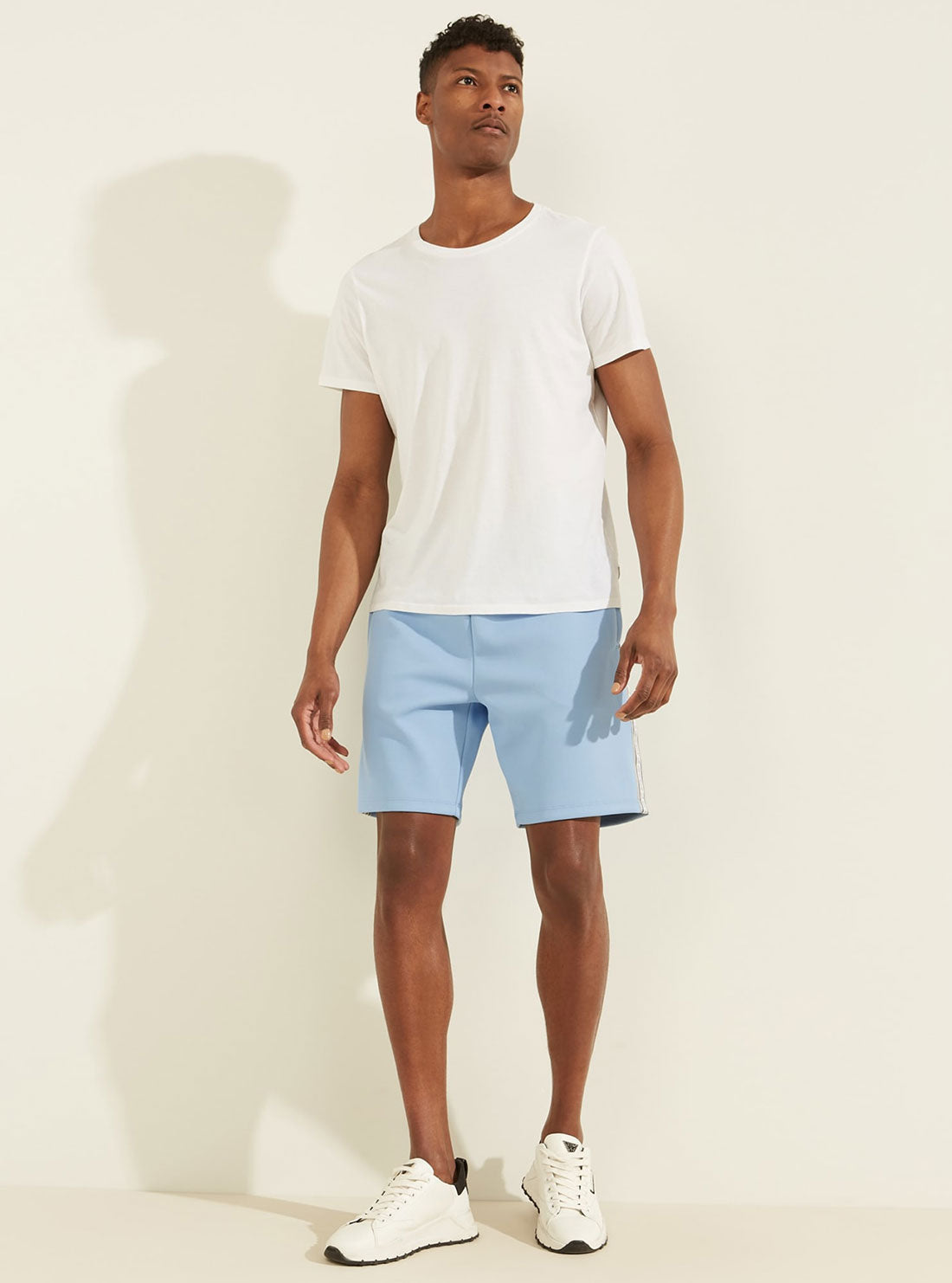 GUESS Mens Eco Faint Blue Darrel Shorts Z2GD00KB210 Full View