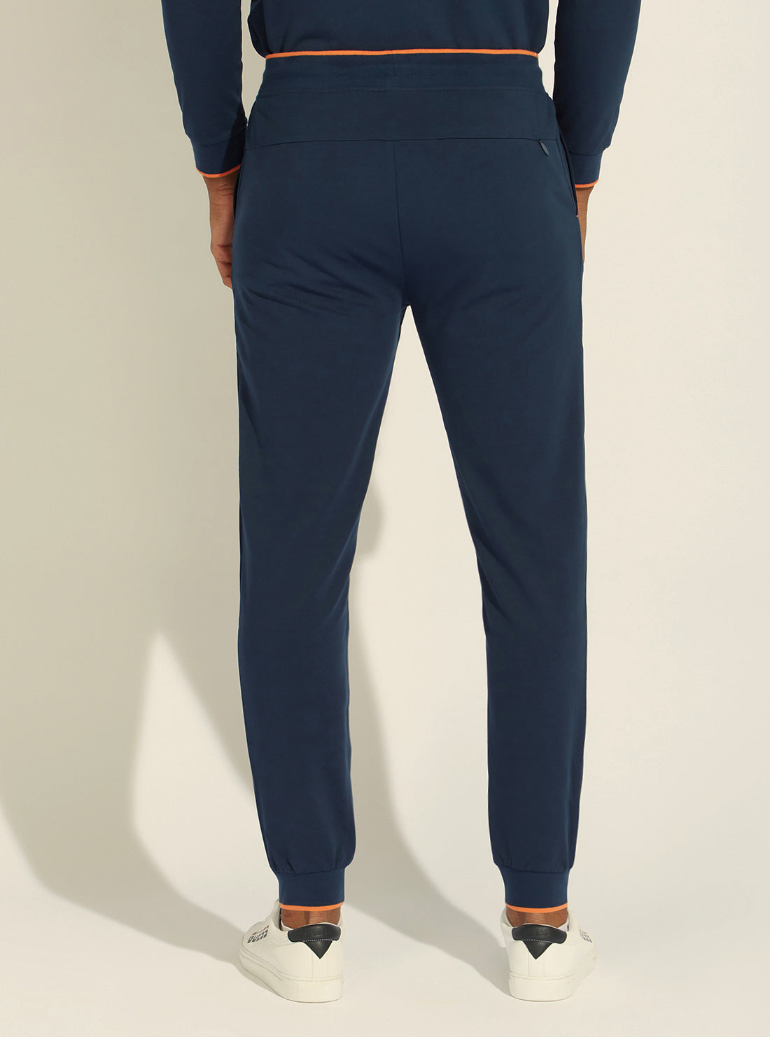 GUESS Mens Eco Blue Quincey Active Trackpants Z2GB13FL04I Back View