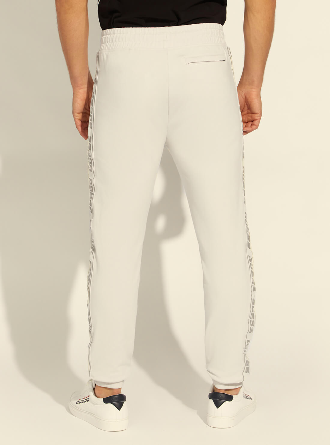 GUESS Mens  Eco Grey Arlo Active Trackpants Z2RB14K6ZS1 Back View