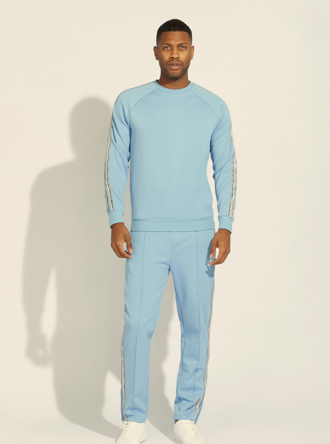 GUESS Mens Eco Light Blue Darrel Active Jumper Z2GQ01KB210 Full View