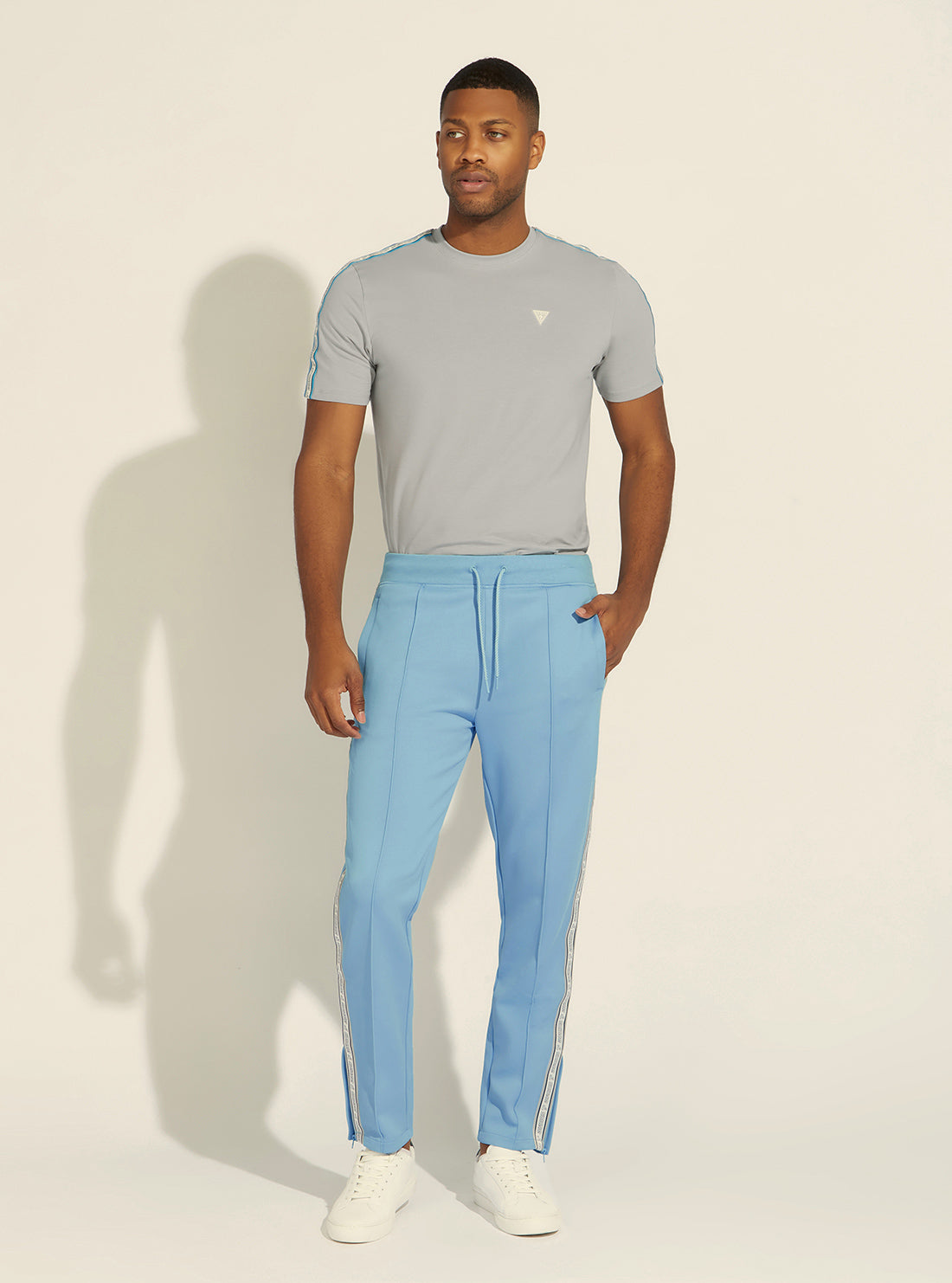 GUESS Mens Eco Blue Darrel Active Trackpants Z2GB00KB210 Full View