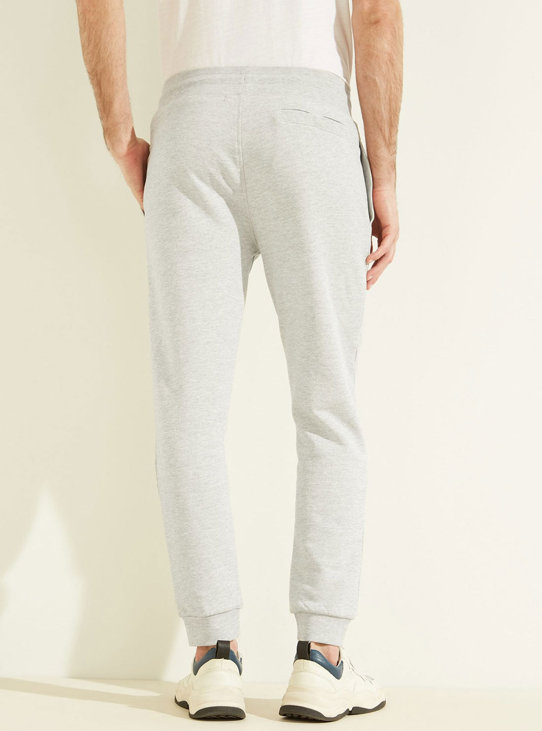 GUESS Mens  Eco Grey Aldwin Active Logo Trackpants Z2RB15KAIJ1 Back View