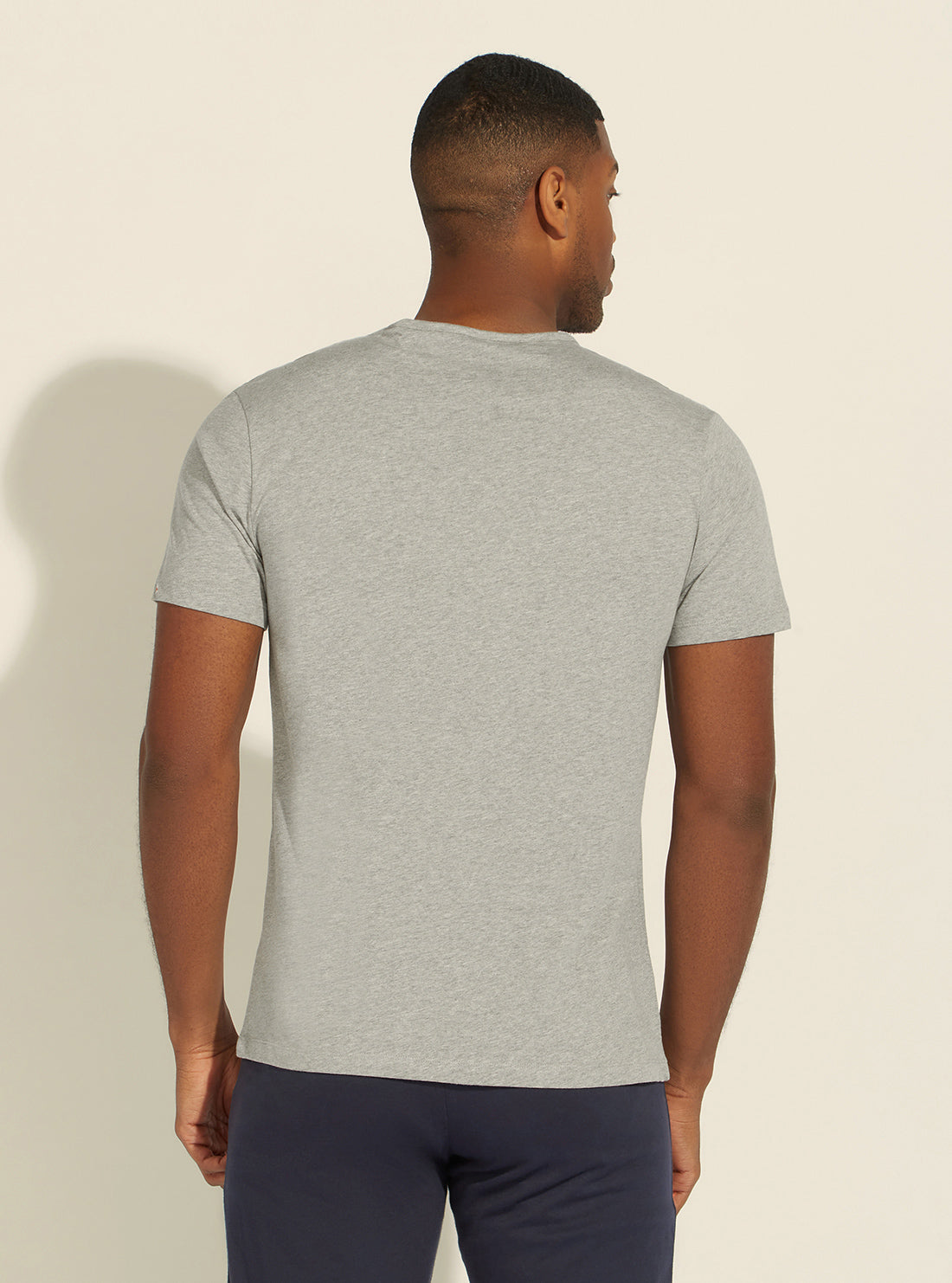 GUESS Mens Grey Logo Pyjama 2-Piece Set U2GX00JR018 Back View